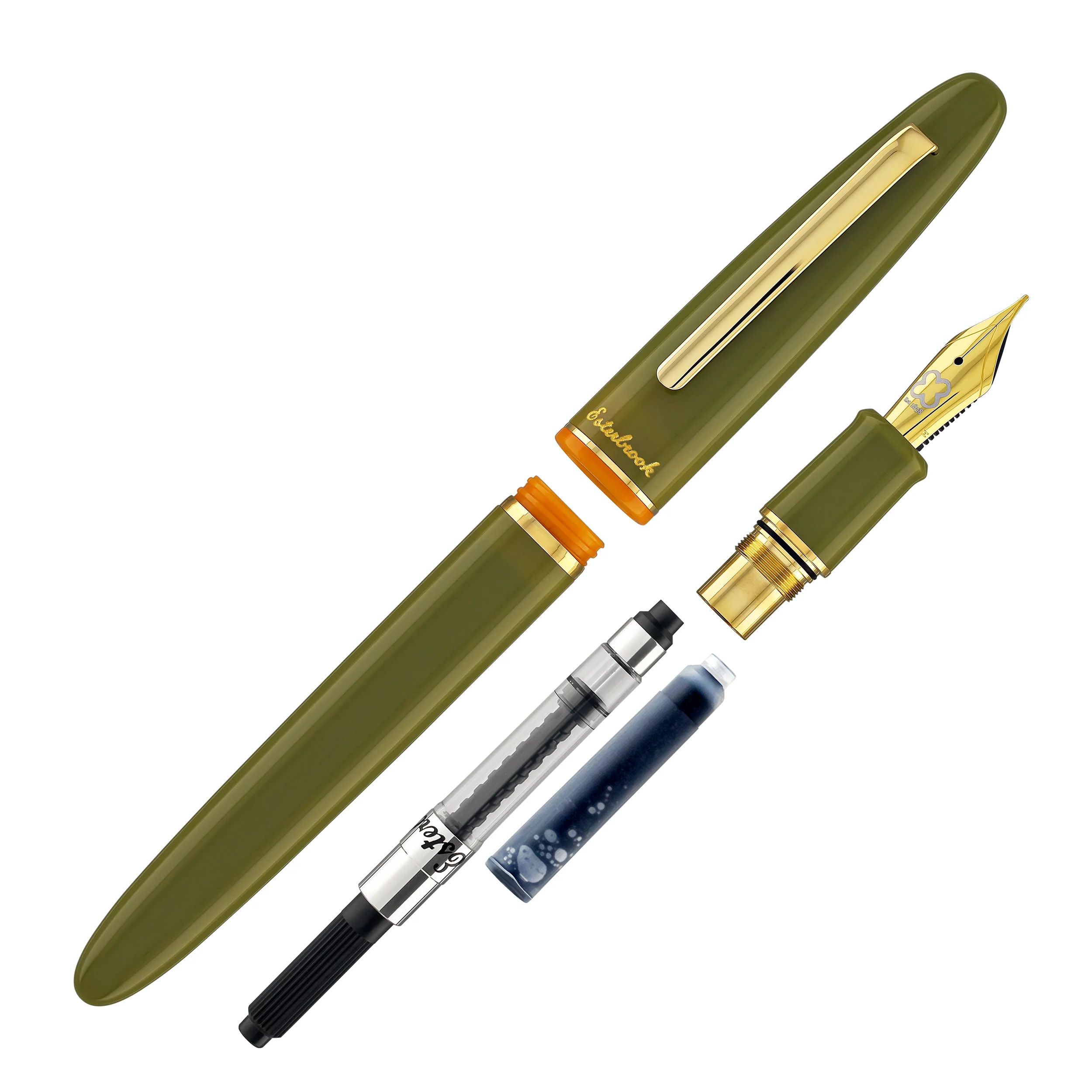 Esterbrook Estie Back to the Lands Regular Fountain Pen in Quirky Leaf with Gold Trim - Image 7