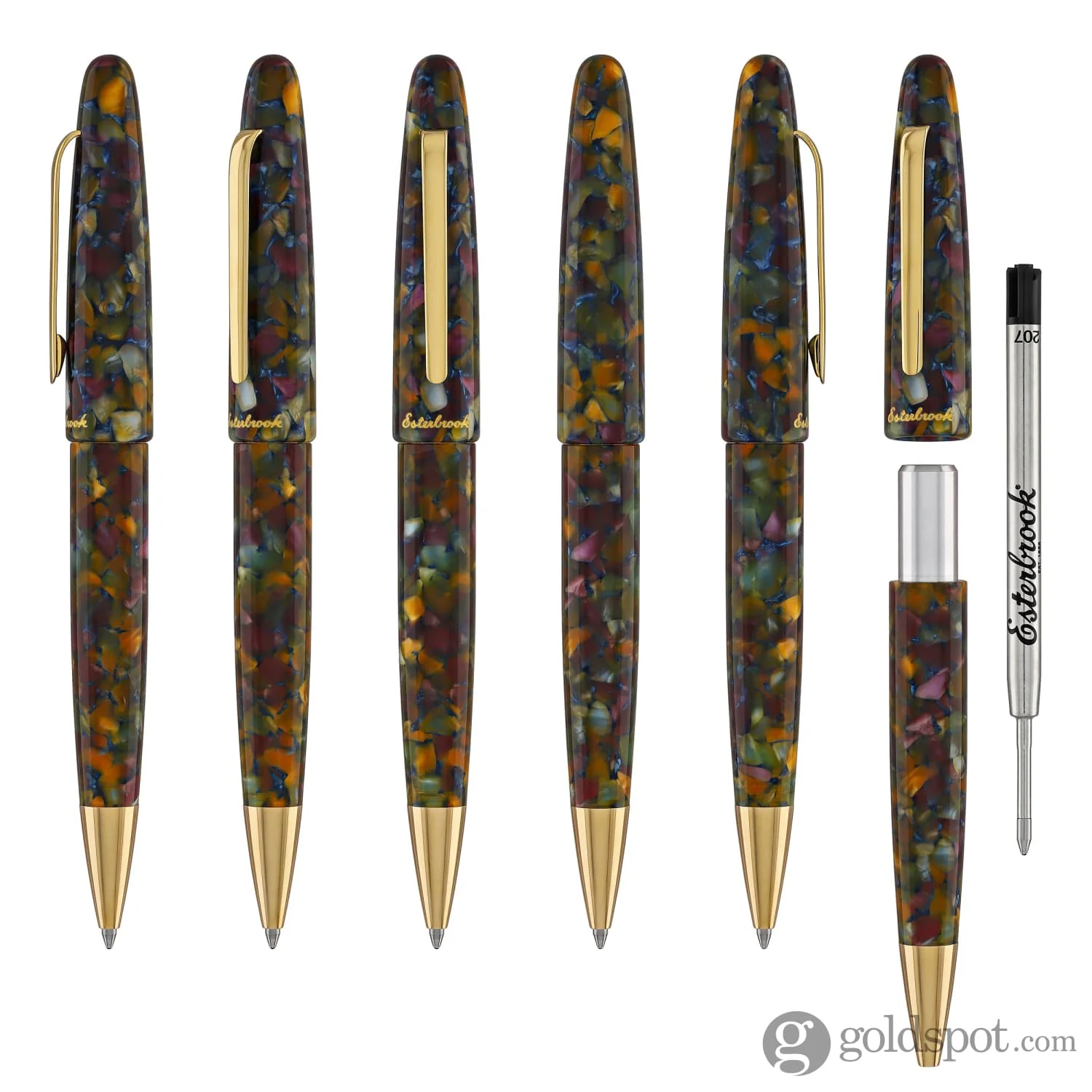 Esterbrook Estie Ballpoint Pen in Botanical Gardens with Gold Trim - Image 6
