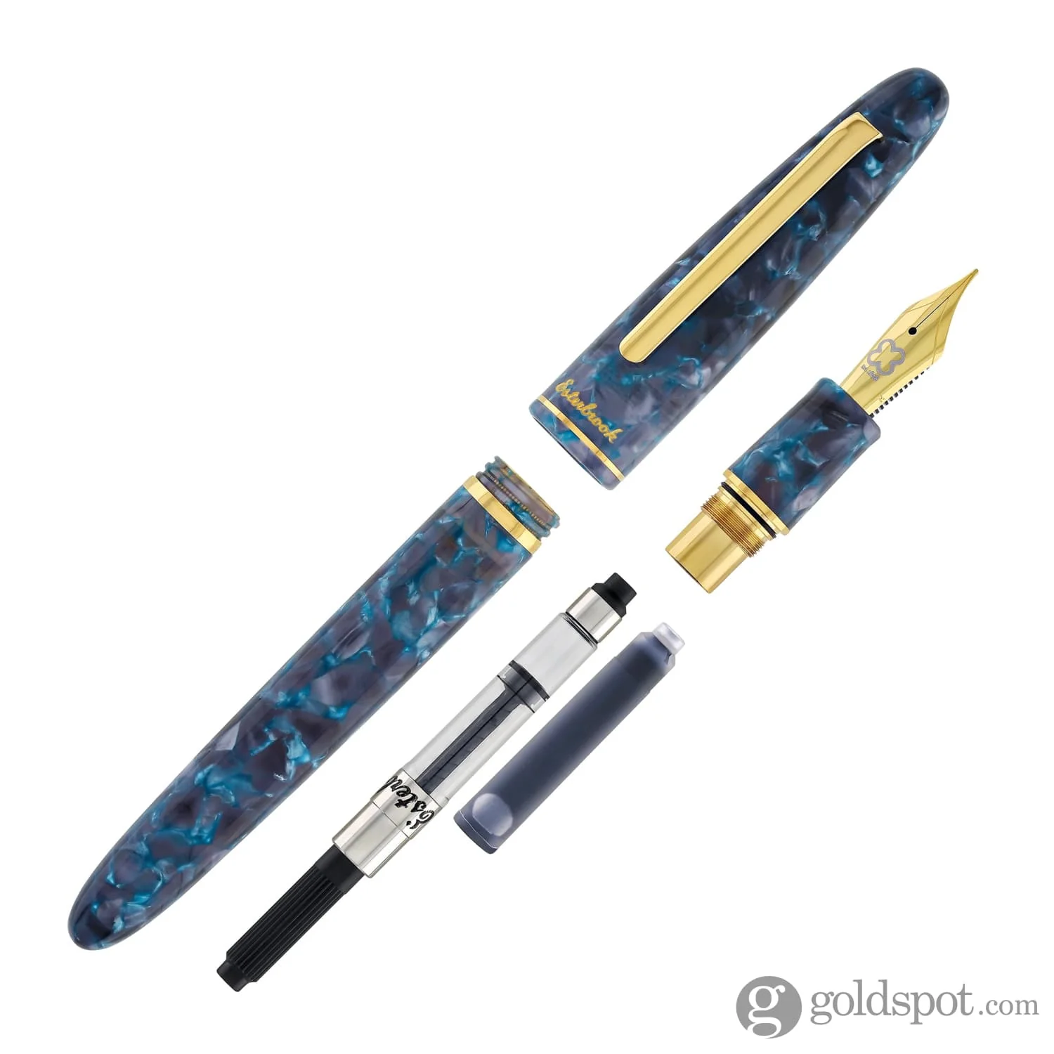 Esterbrook Estie Fountain Pen in Blue Moon with Gold Trim - Cartridge/Converter - Image 7