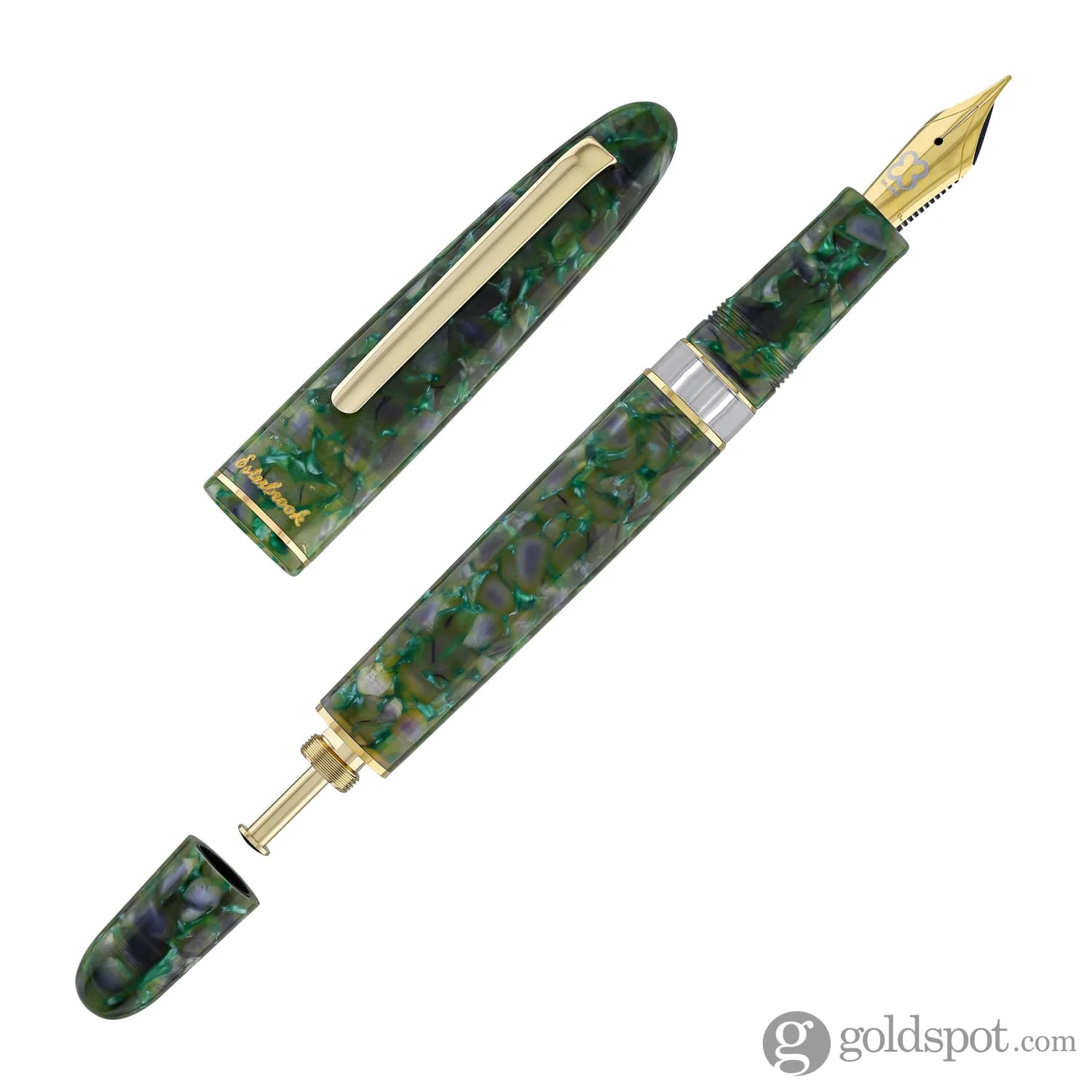 Esterbrook Estie Fountain Pen in Jurassic with Gold Trim - Piston Filling - Image 7