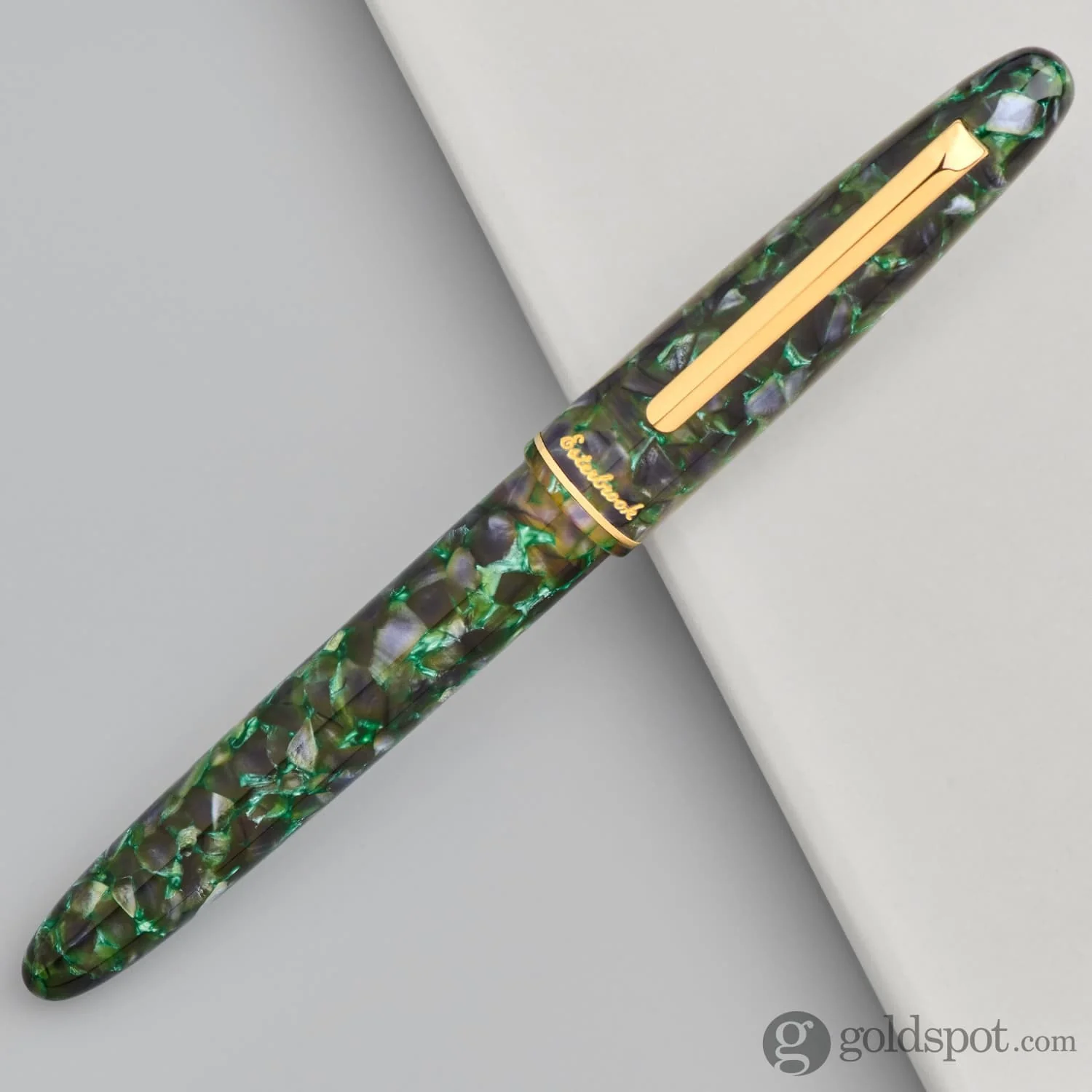 Esterbrook Estie Fountain Pen in Jurassic with Gold Trim - Piston Filling - Image 9