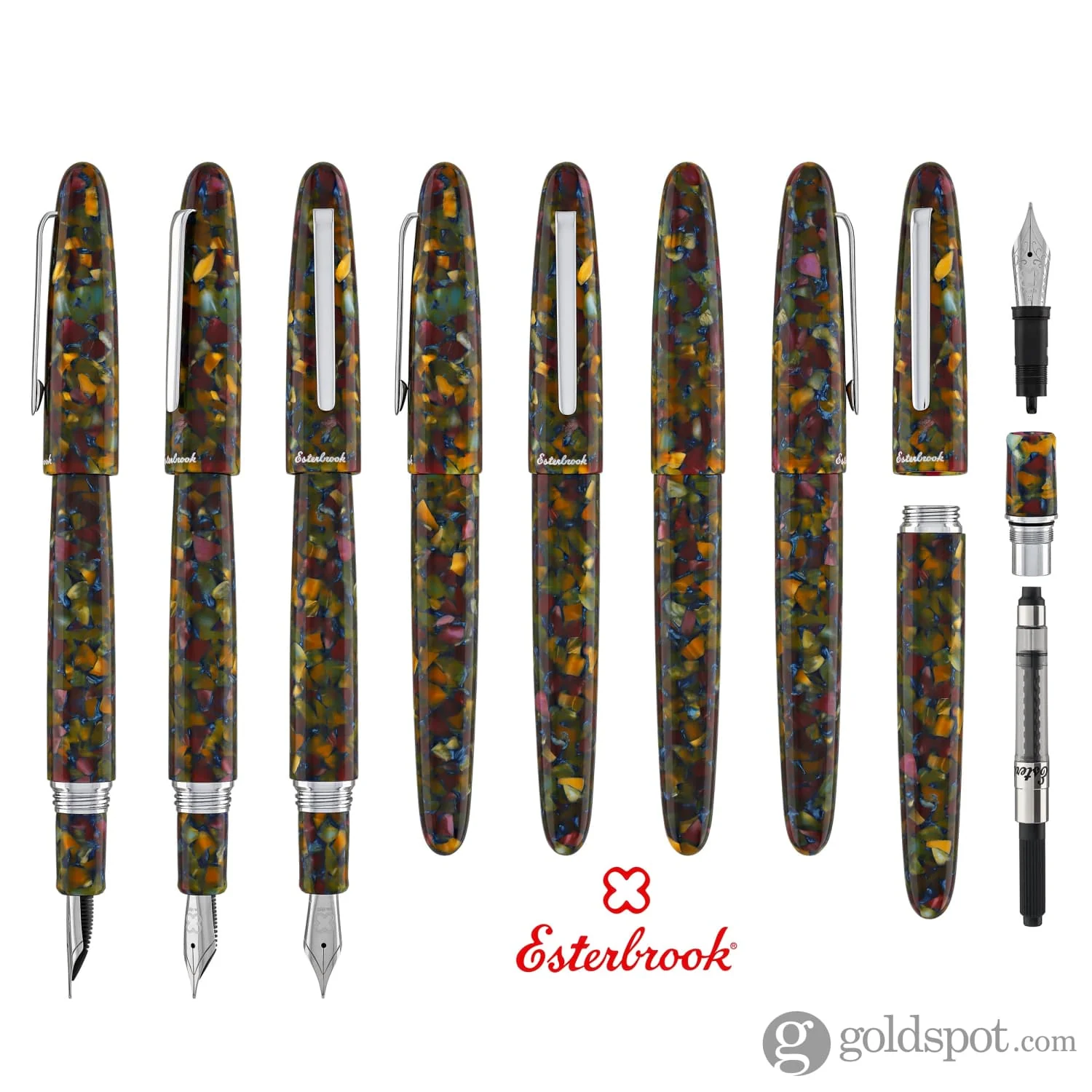 Esterbrook Estie Oversize Fountain Pen in Botanical Gardens with Palladium Trim - Image 8
