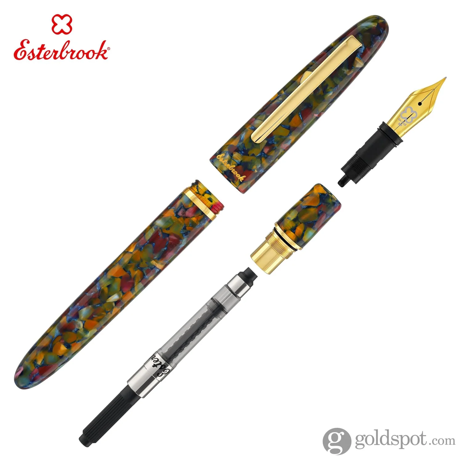 Esterbrook Estie Regular Fountain Pen in Botanical Gardens with Gold Trim - Image 7