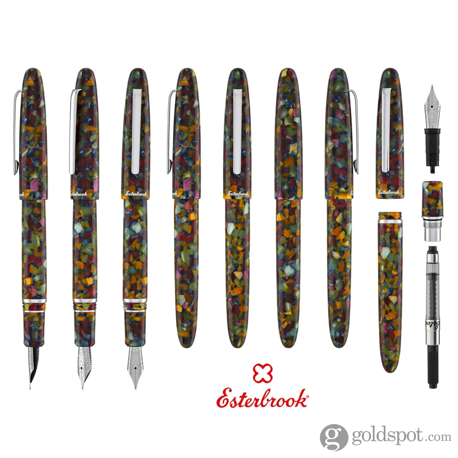 Esterbrook Estie Regular Fountain Pen Botanical Gardens with Palladium Trim - Image 8