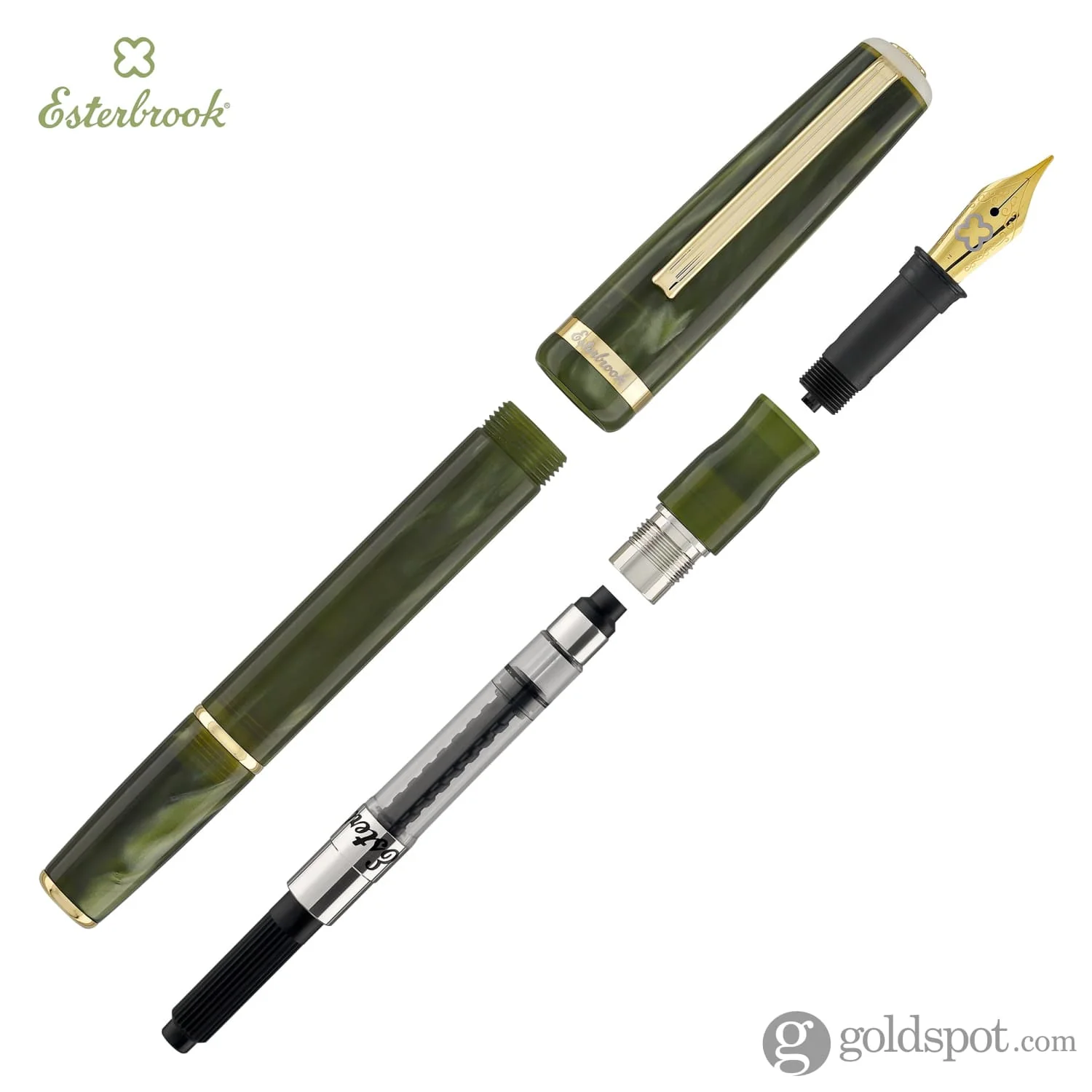 Esterbrook JR Pocket Fountain Pen in Palm Green - Image 7