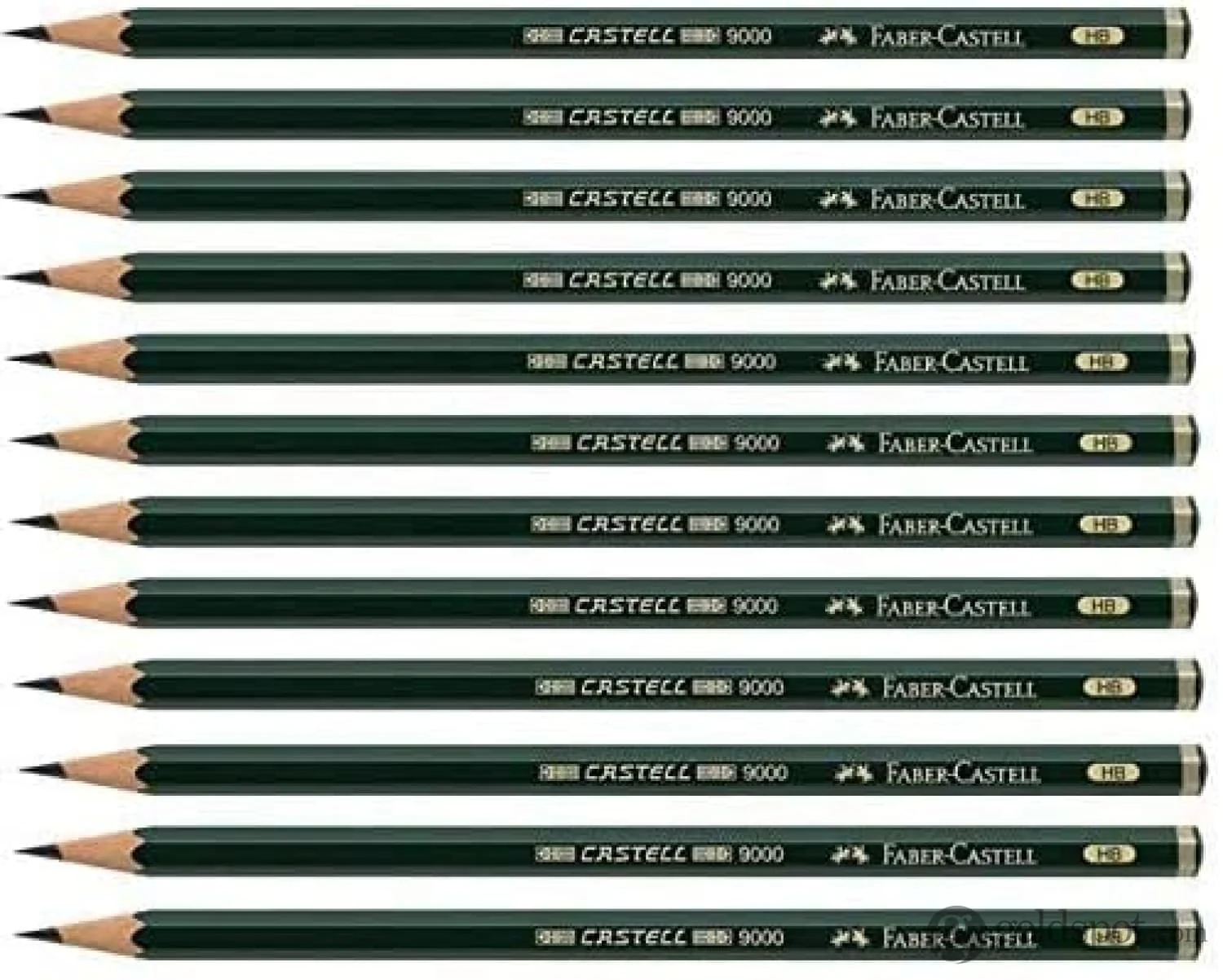 Faber-Castell 9000 Graphite Pencil - HB - Box of 12 - Image 3