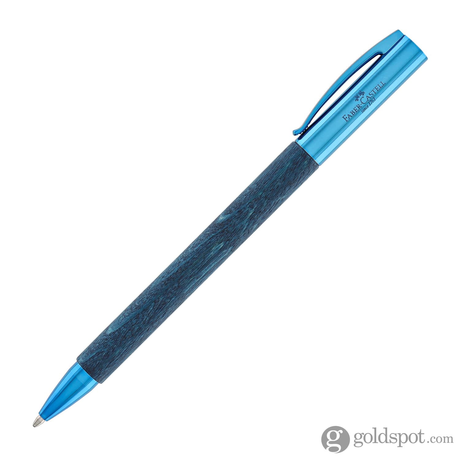 Faber-Castell Ambition Ballpoint Pen in Blue Wood - Limited Edition - Image 3