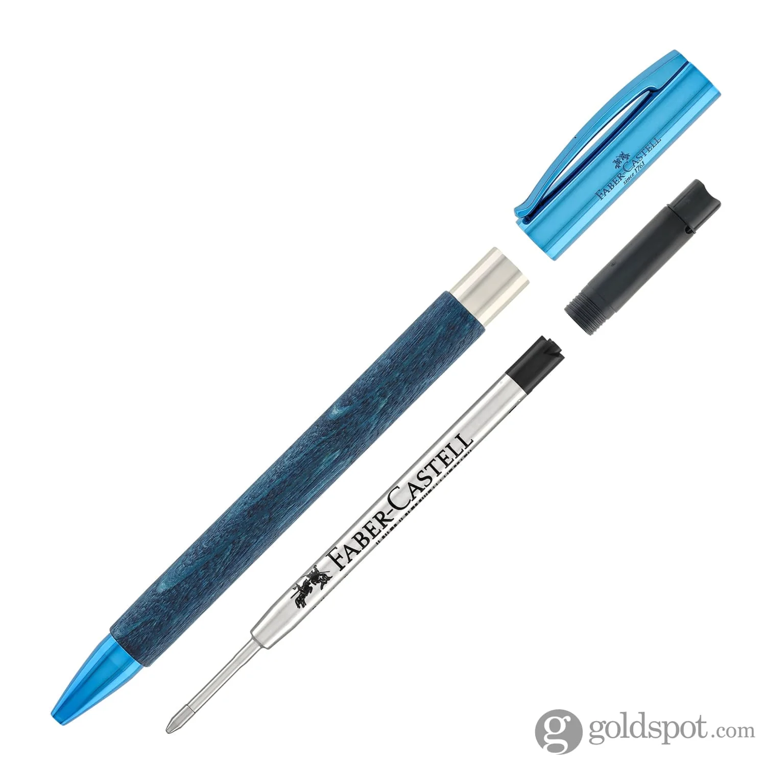 Faber-Castell Ambition Ballpoint Pen in Blue Wood - Limited Edition - Image 5