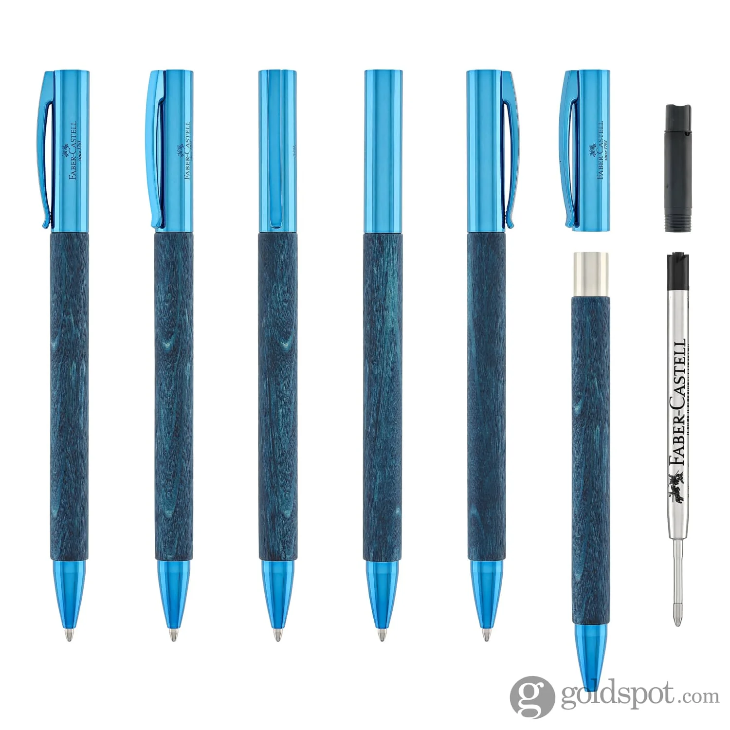 Faber-Castell Ambition Ballpoint Pen in Blue Wood - Limited Edition - Image 6
