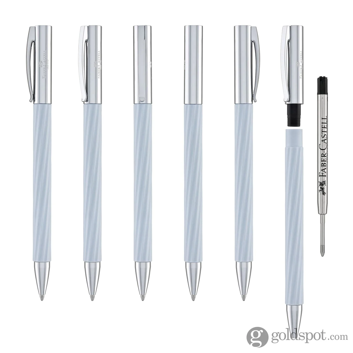 Faber-Castell Ambition Ballpoint Pen in Italic Ice Blue - Limited Edition - Image 6