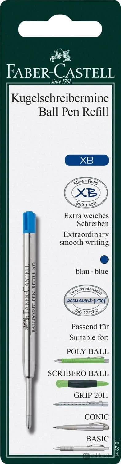 Faber-Castell Ballpoint Pen Refill in Blue - Image 2