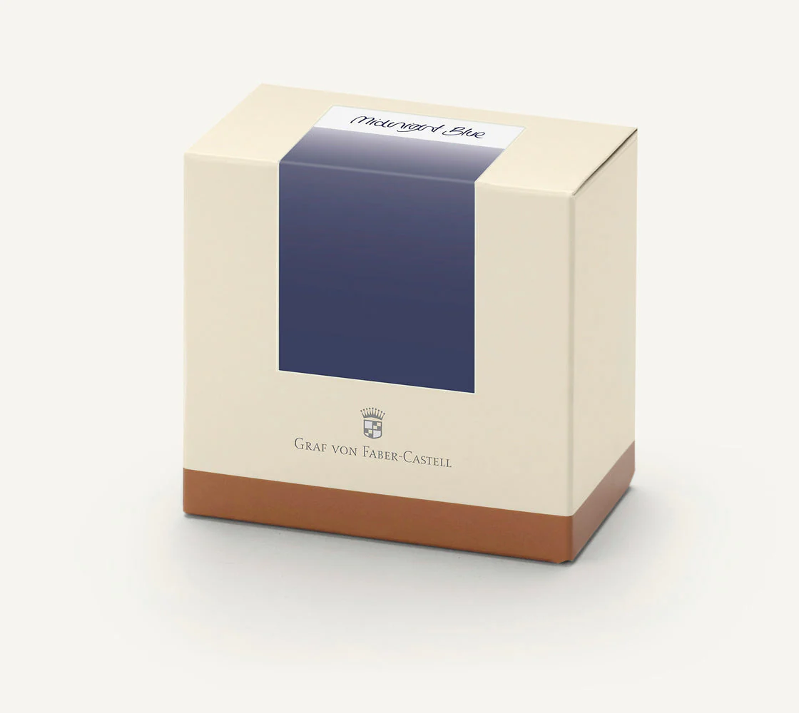 Graf von Faber-Castell Bottled Ink in Midnight Blue - 75 mL - Image 3