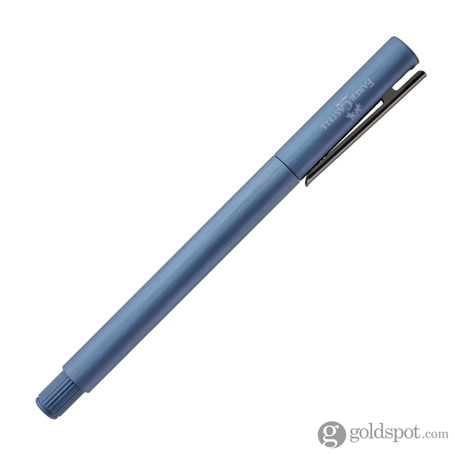 Faber-Castell Design Neo Slim Aluminum Rollerball Pen in Dark Blue - Image 6
