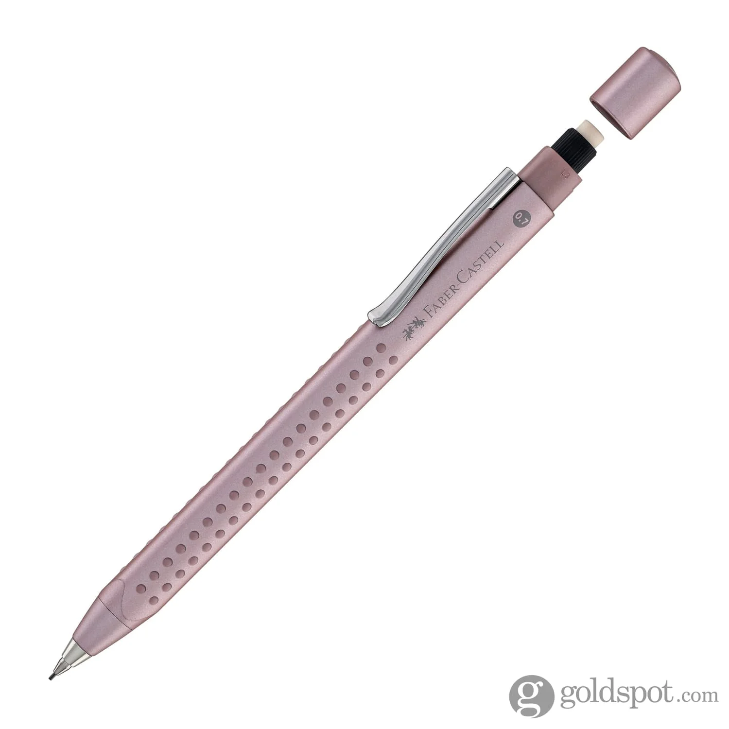 Faber-Castell Grip 2011 Mechanical Pencil in Pale Rose - 0.7mm - Image 2