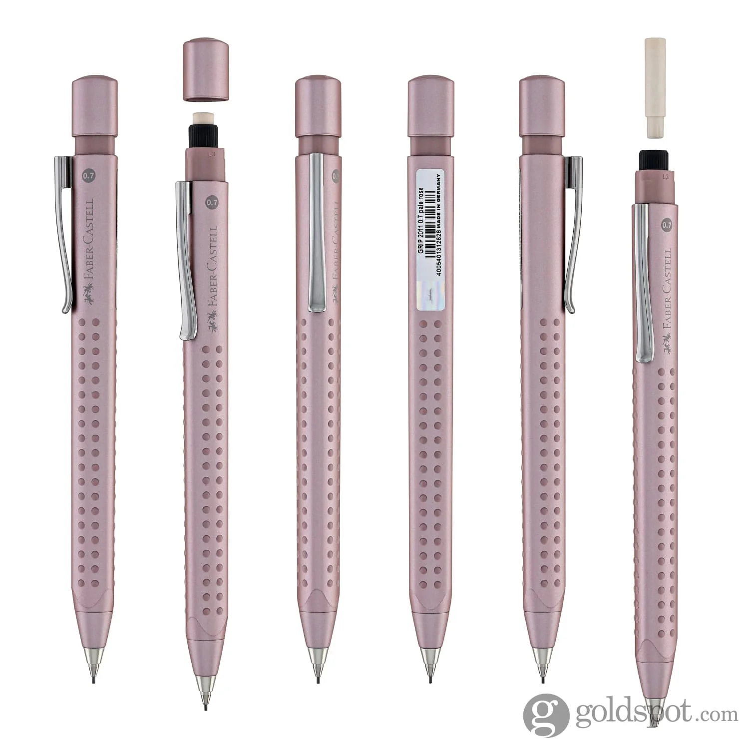Faber-Castell Grip 2011 Mechanical Pencil in Pale Rose - 0.7mm - Image 6