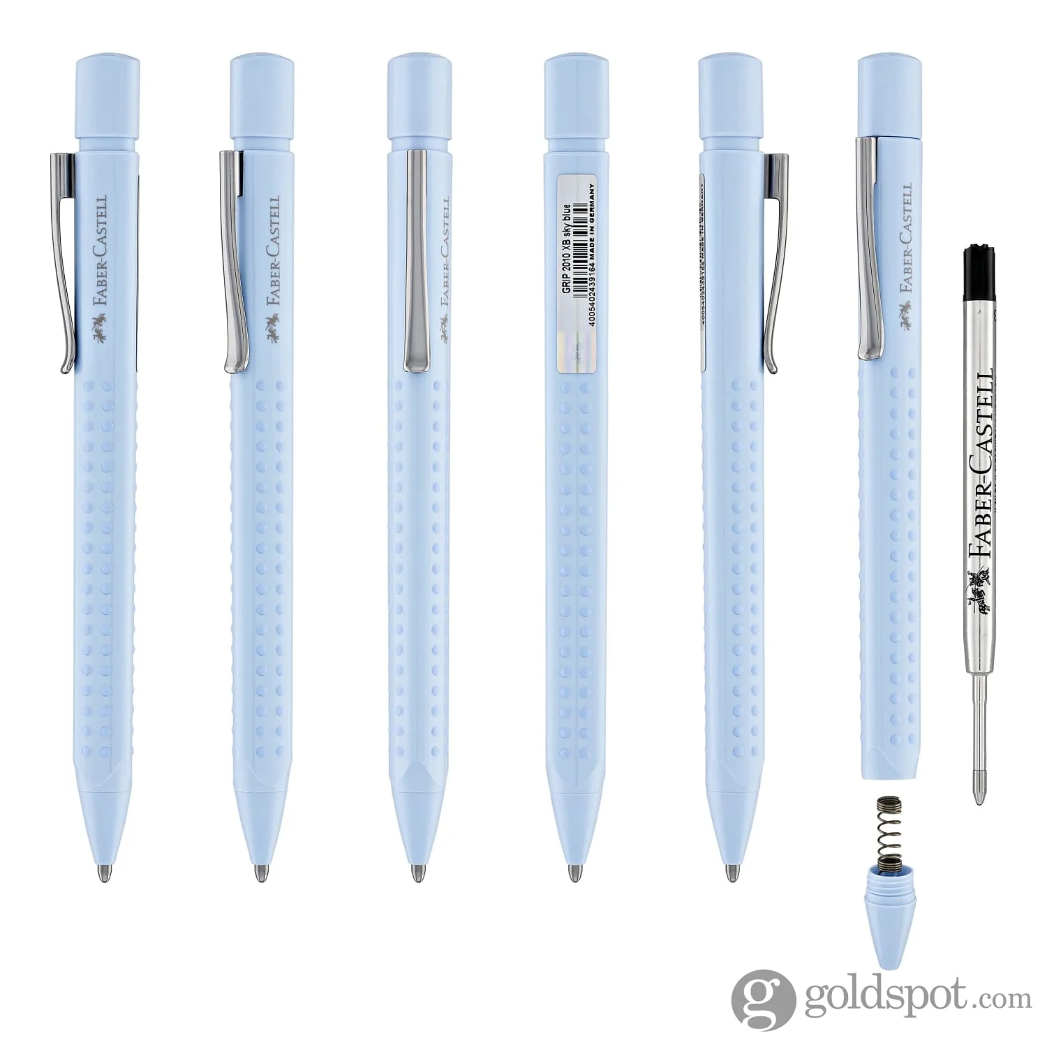 Faber-Castell Grip Ballpoint Pen in Sky Blue - Image 6