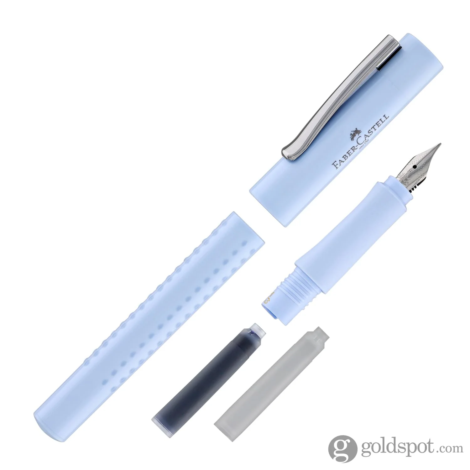 Faber-Castell Grip Fountain Pen in Sky Blue - Image 7