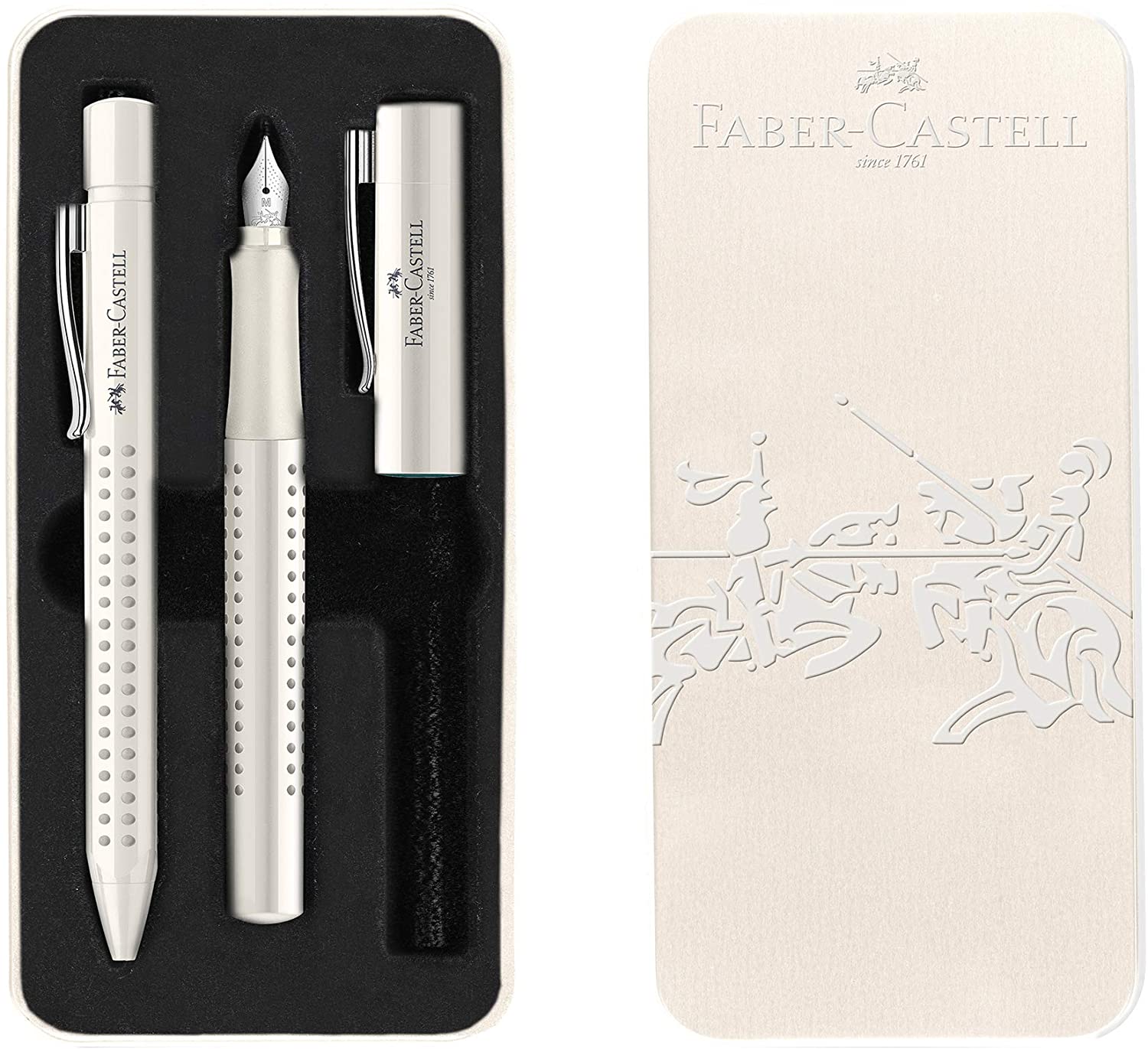 Faber-Castell Grip Harmony Fountain and Ballpoint Pen in Coconut Milk -  Gift Tin - Image 6