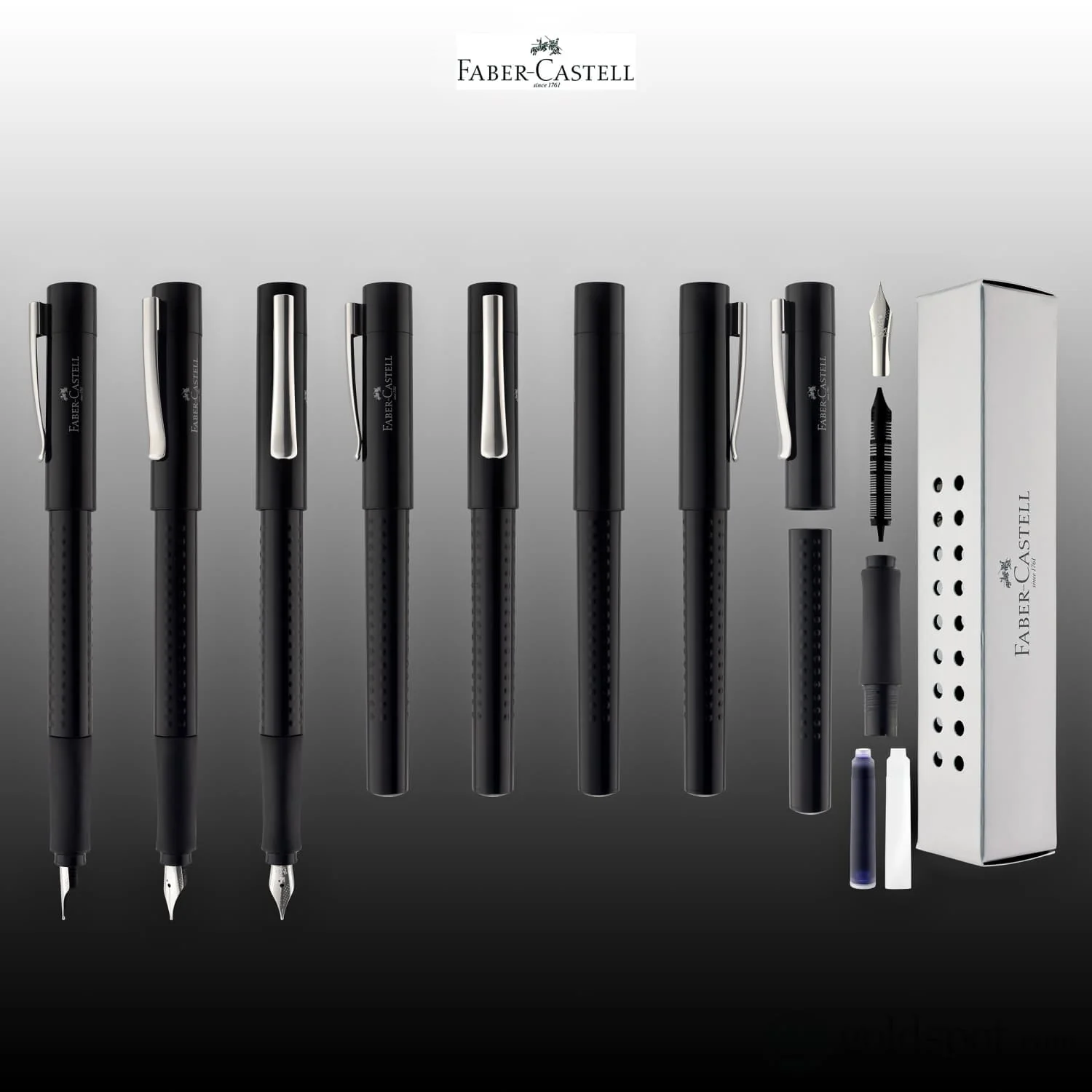 Faber-Castell Grip Harmony Fountain Pen in Black - Image 8