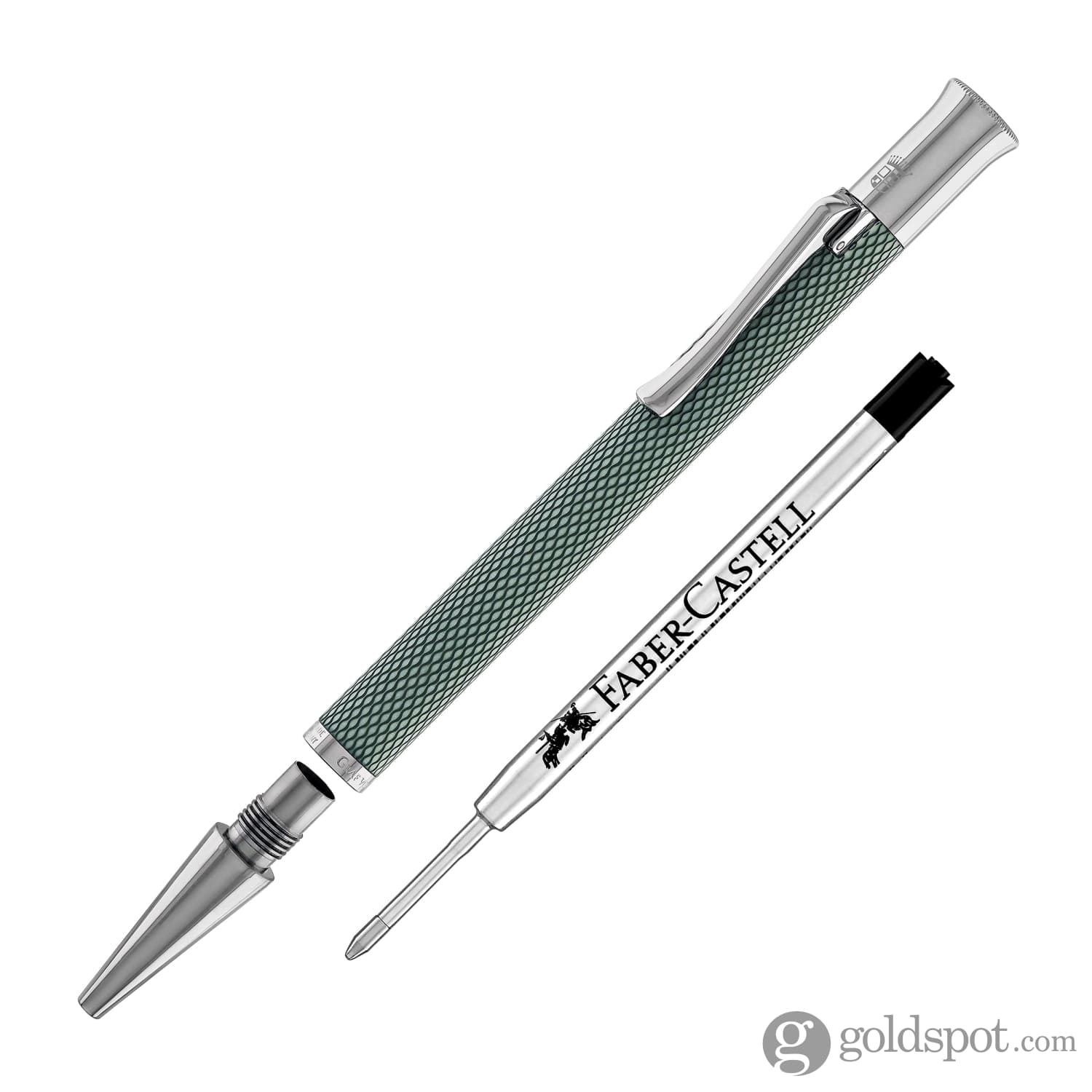 Faber-Castell Guilloche Ballpoint Pen in Sage Green - Image 6