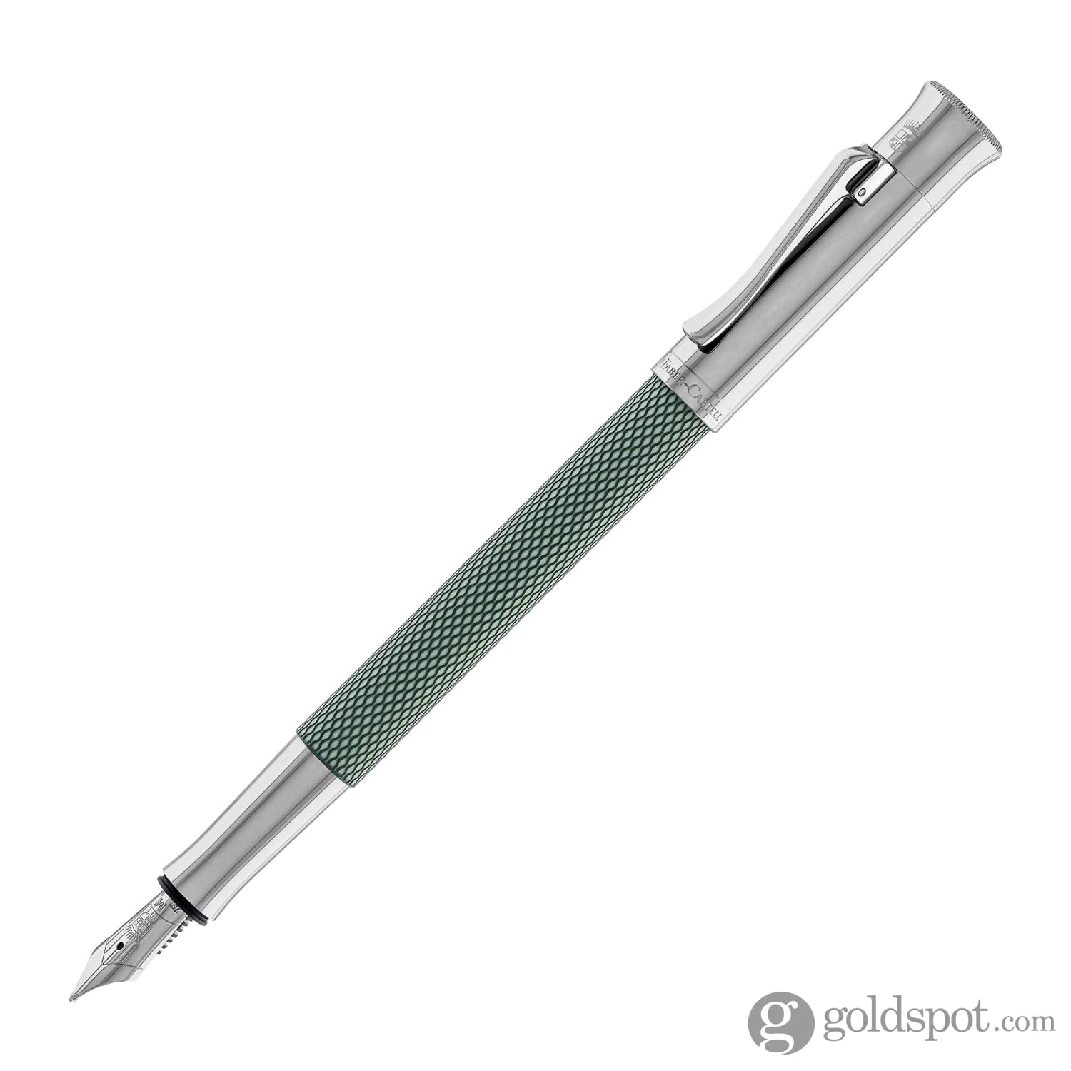 Faber-Castell Guilloche Fountain Pen in Sage Green - Image 4