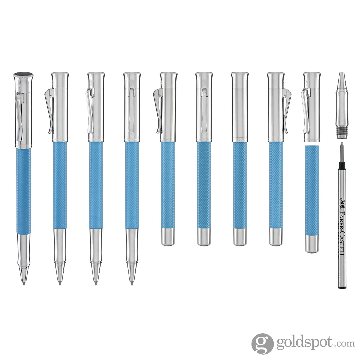 Faber-Castell Guilloche Rollerball Pen in Gulf Blue - Image 9