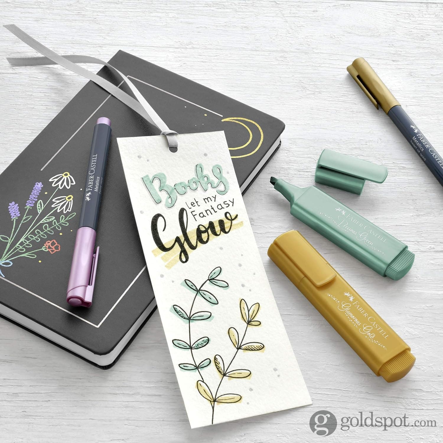 Faber Castell Metallic Glitter Highlighter Textliner Marker Pens - Pack of 8 - Image 3