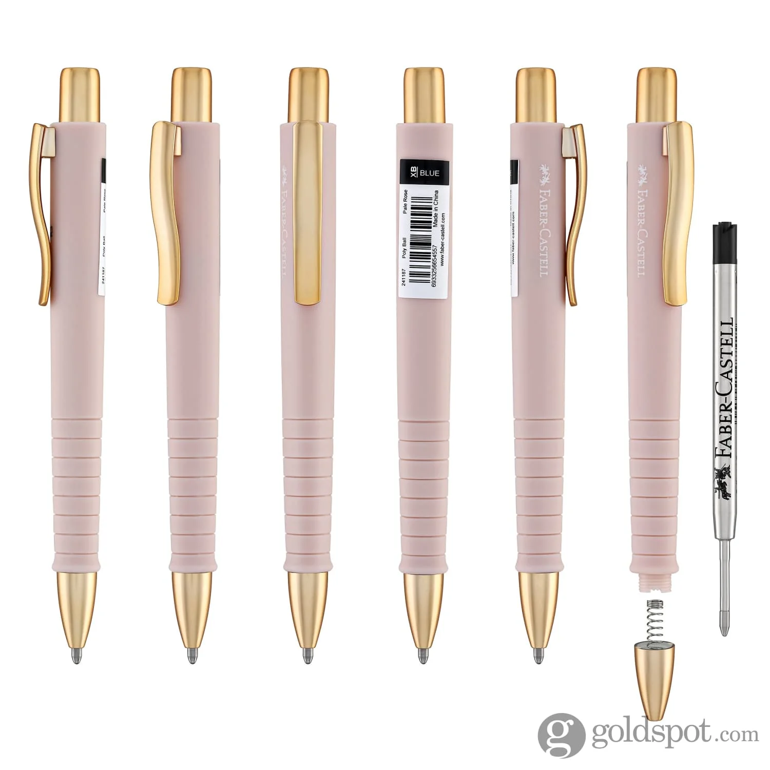 Faber-Castell Poly Ball Ballpoint Pen in Pale Rose - Image 6