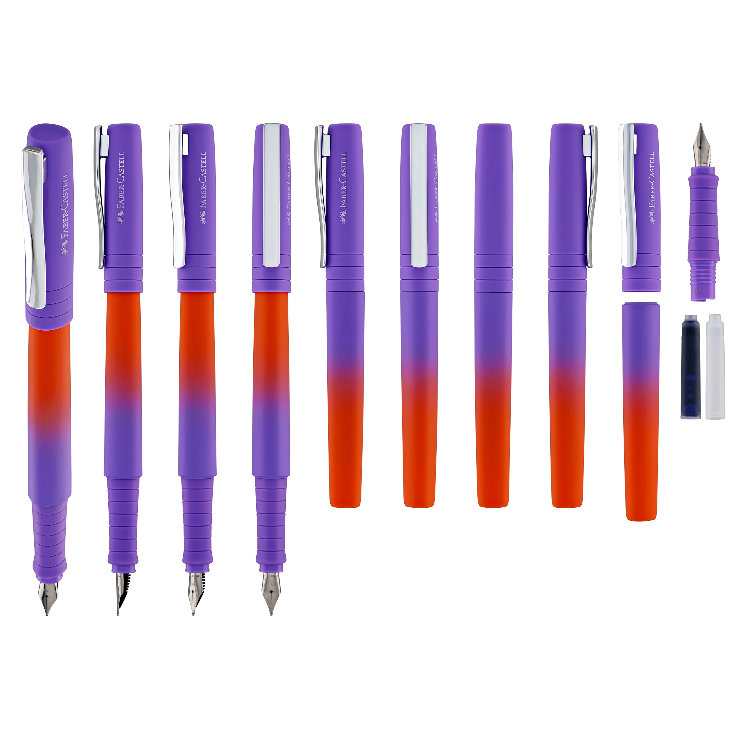 Faber-Castell Poly Flow Fountain Pen in Punchy Melon - Image 9
