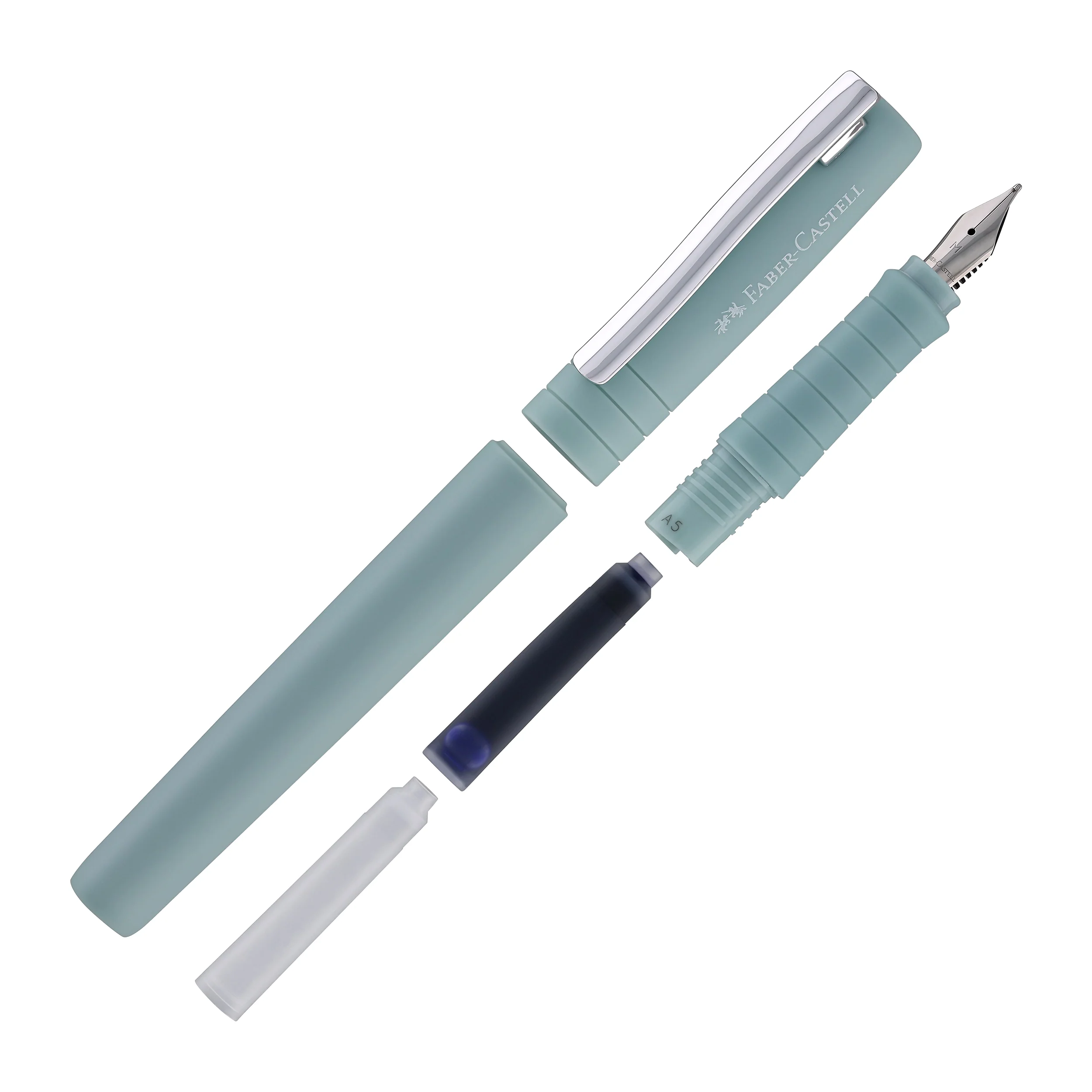 Faber-Castell Poly Fountain Pen in Caribic Blue - Image 8