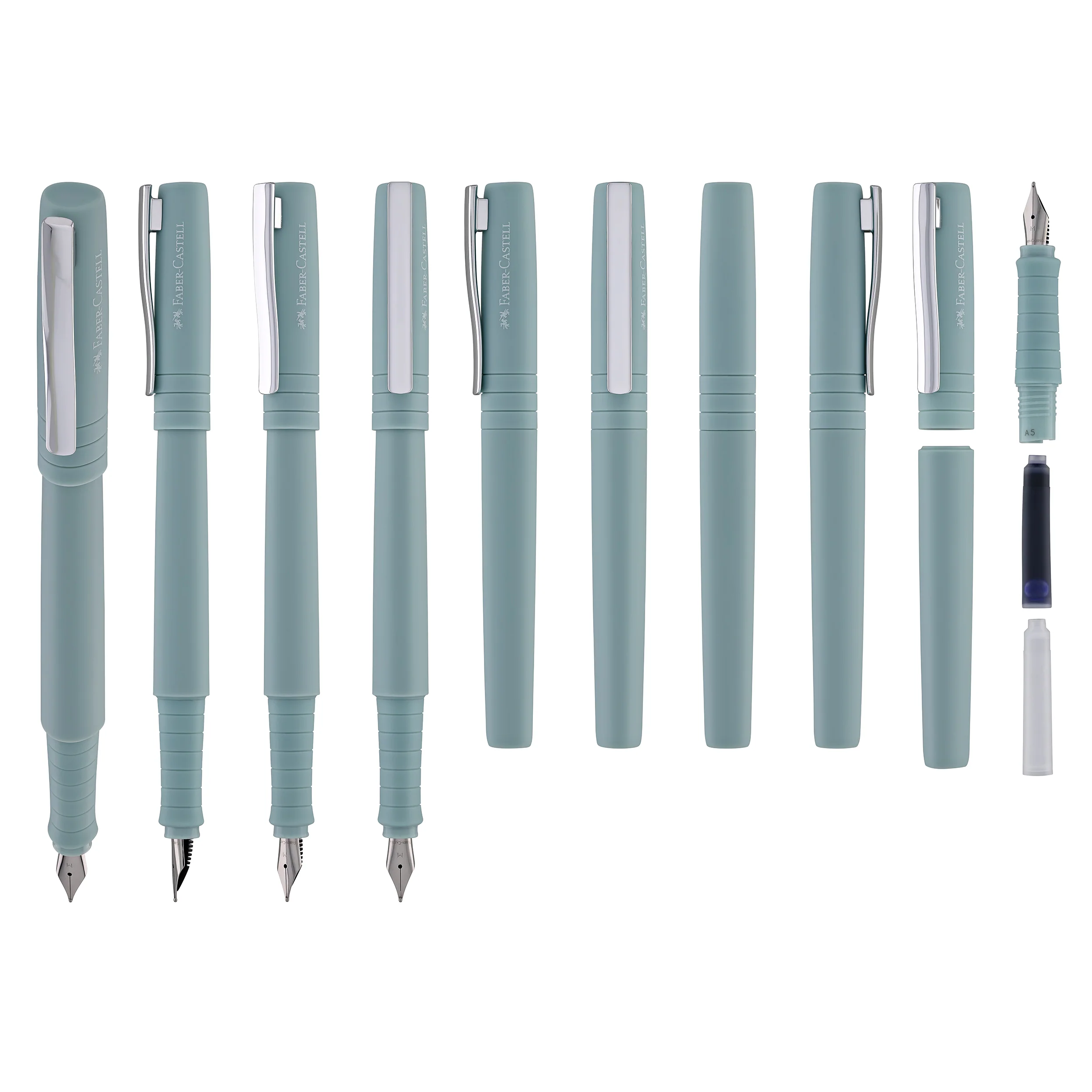 Faber-Castell Poly Fountain Pen in Caribic Blue - Image 9