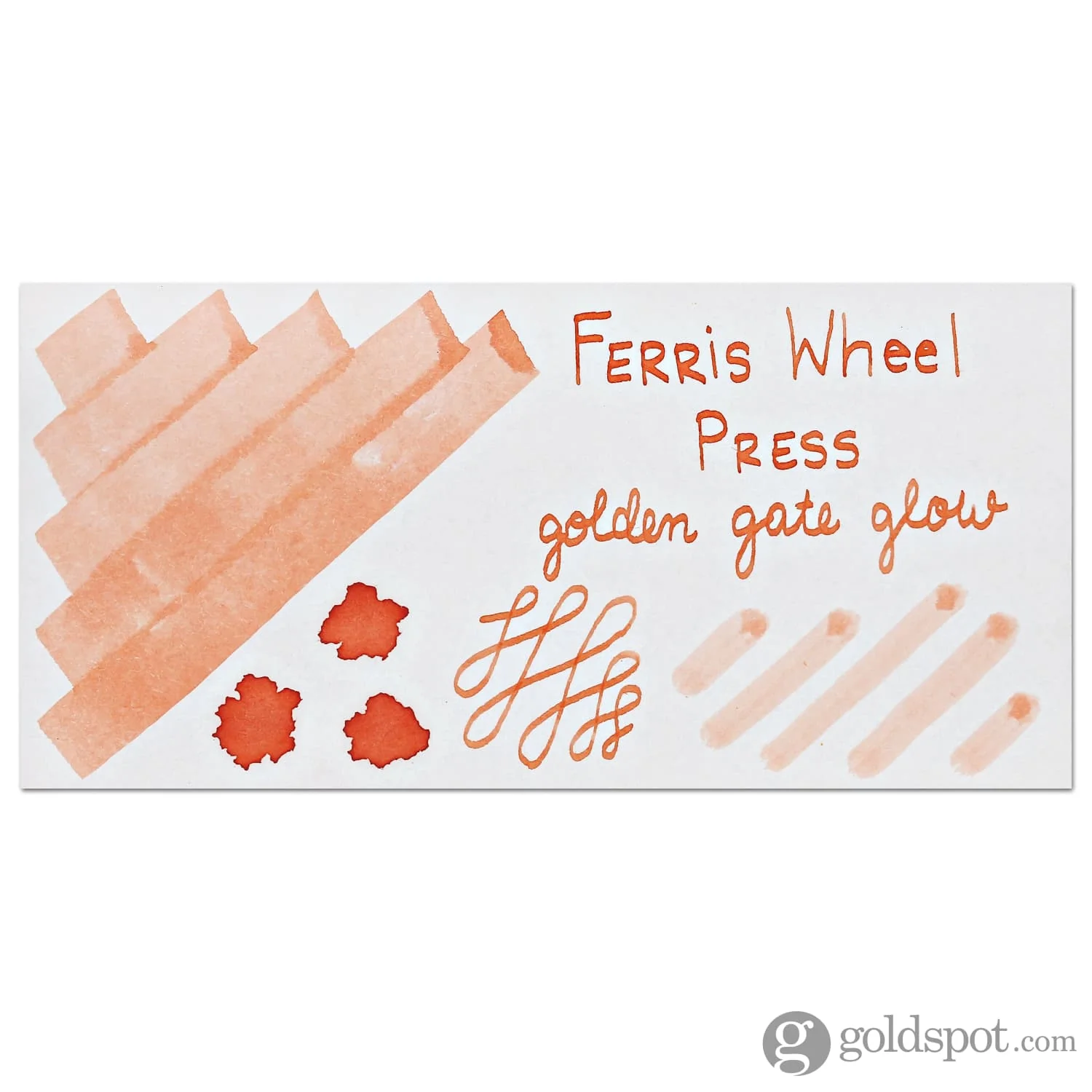 Ferris Wheel Press Golden Gate Glow Bottle Ink - 38 mL - Image 2