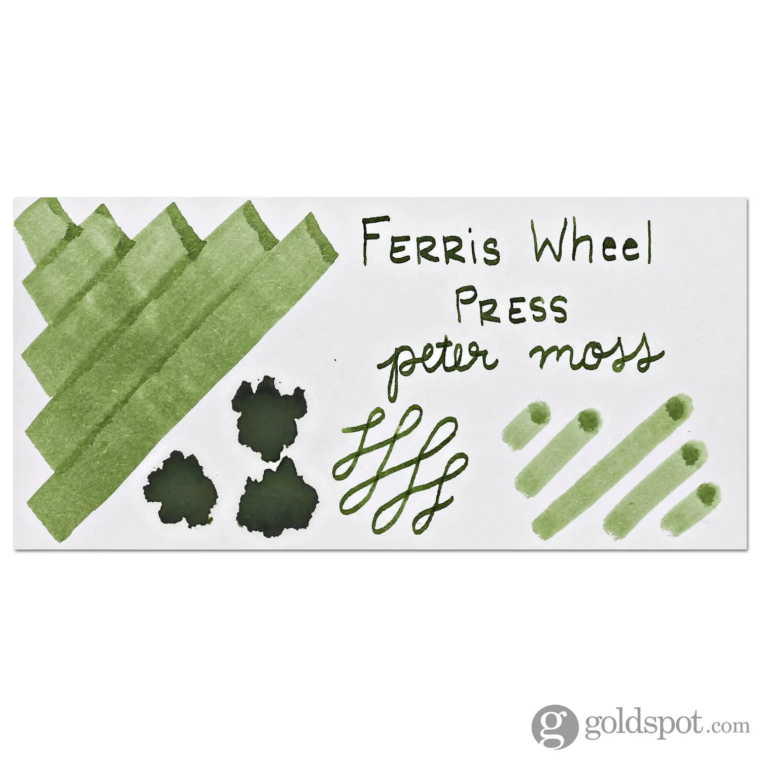 Ferris Wheel Press Peter Moss Bottled Ink - 38 mL - Image 2