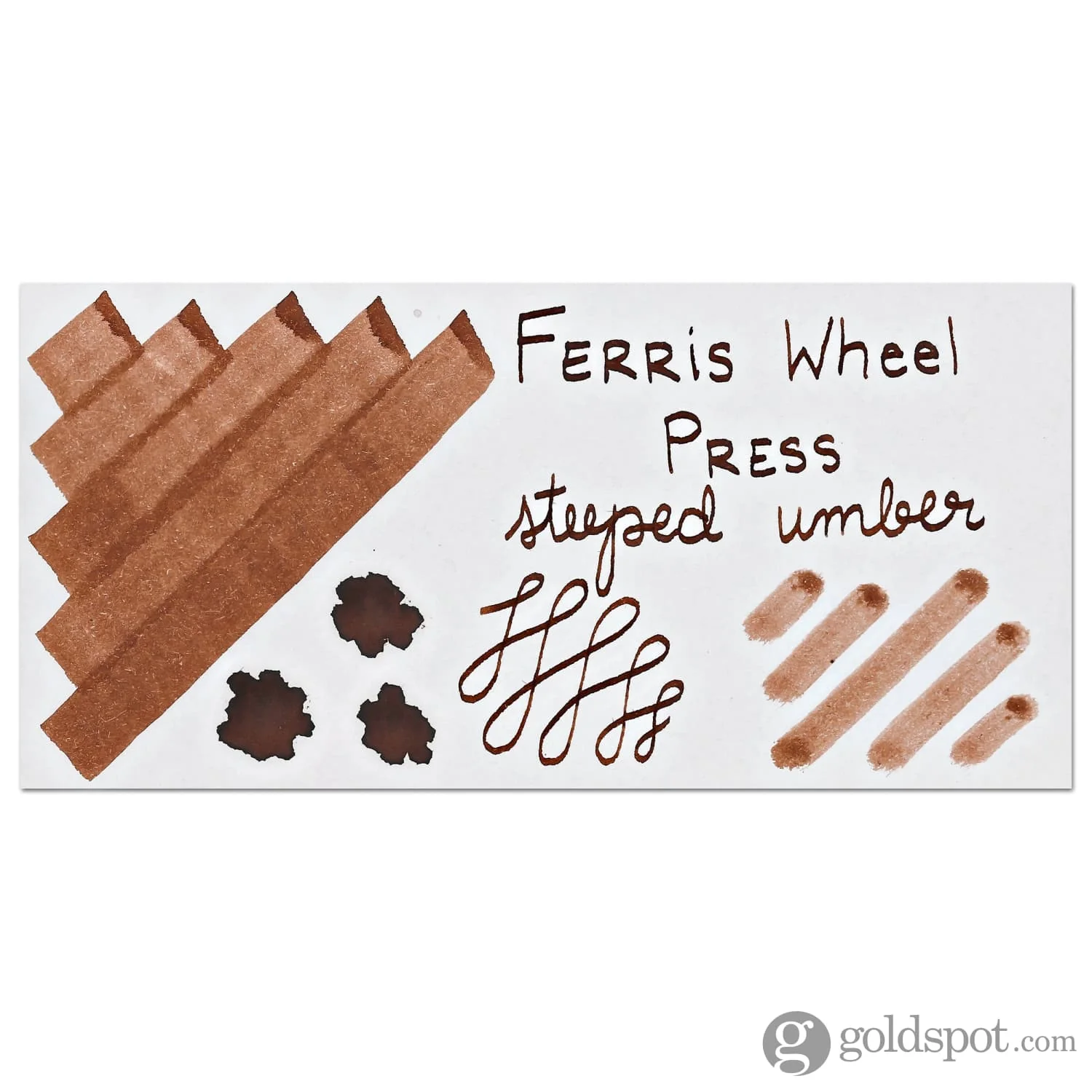 Ferris Wheel Press Steeped Umber Bottled Ink - 38 mL - Image 2