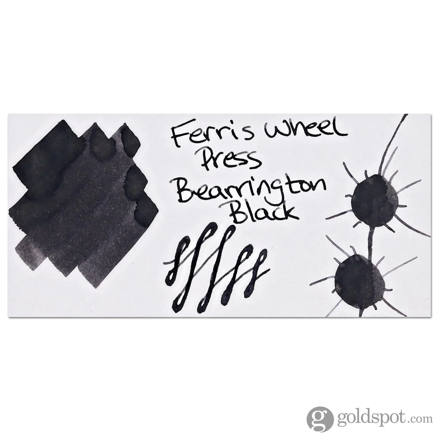 Ferris Wheel Press Bottled Ink in Bearrington Black - 38 mL - Image 2