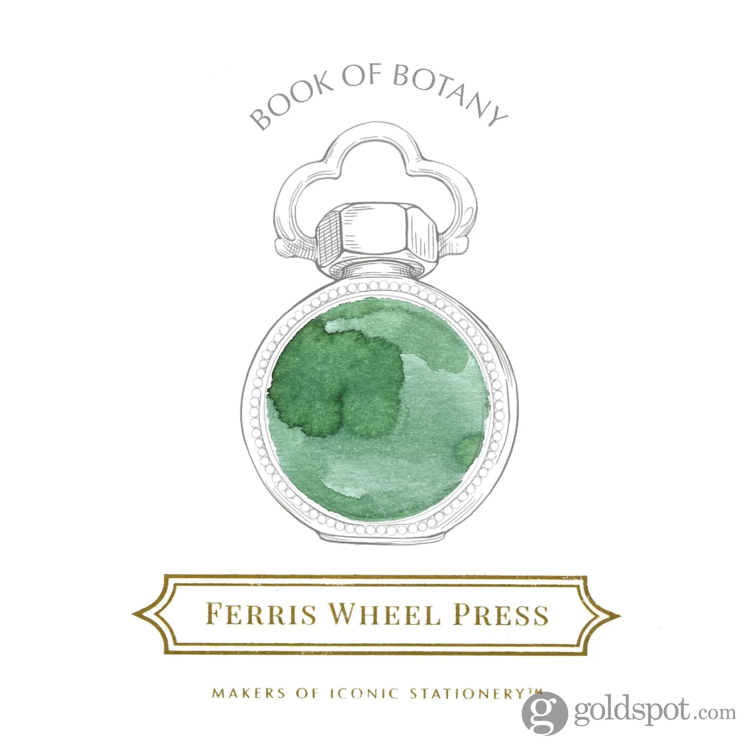 Ferris Wheel Press Bottled Ink Pot in Book of Botany - 10 mL - Image 3
