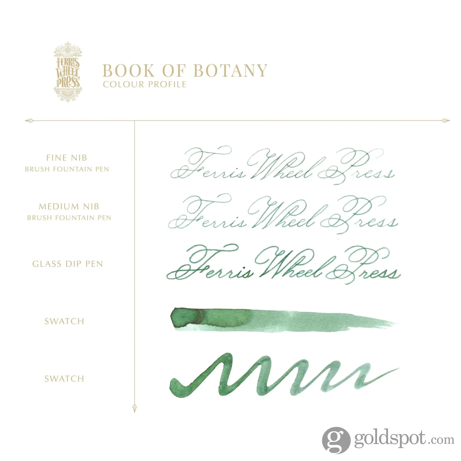 Ferris Wheel Press Bottled Ink Pot in Book of Botany - 10 mL - Image 4