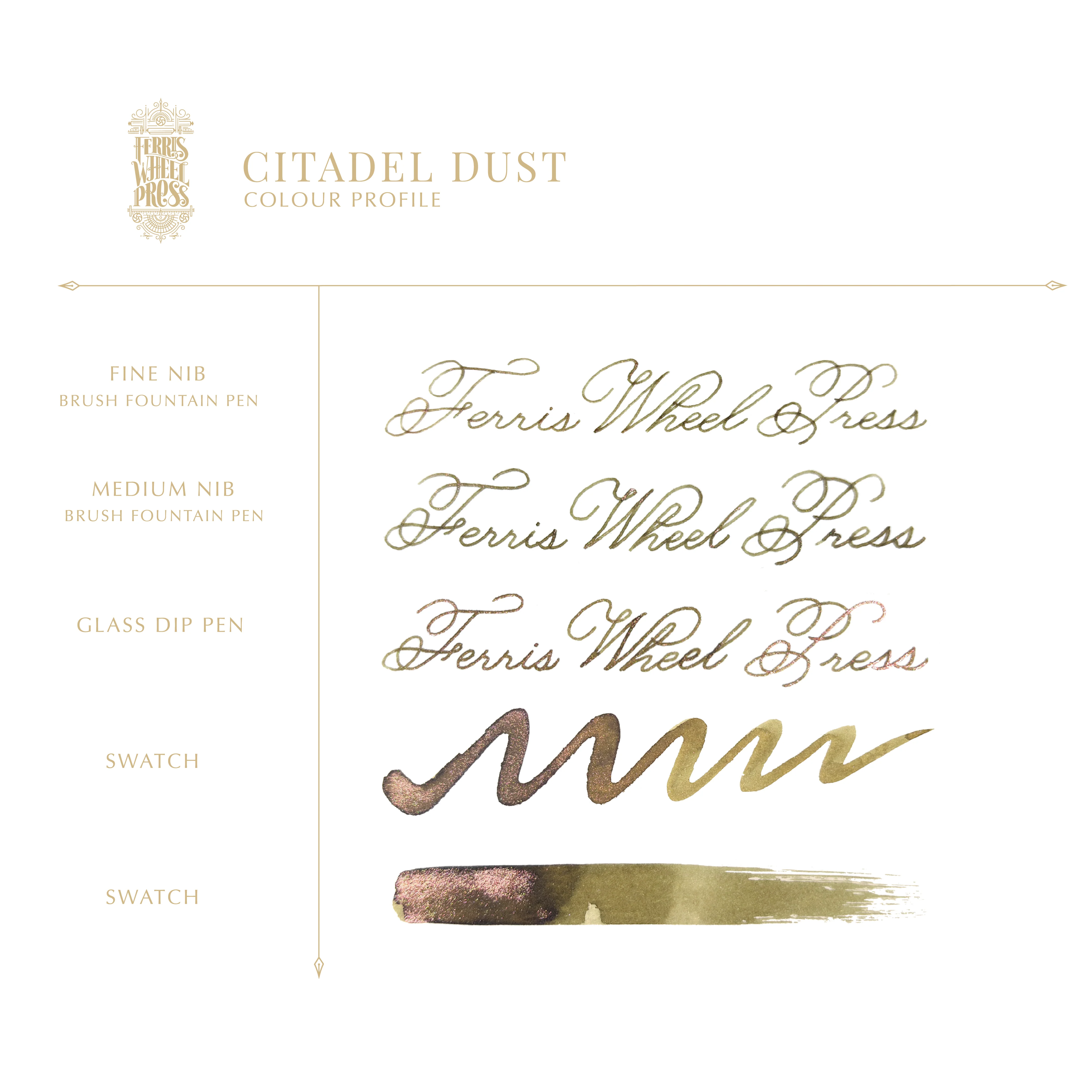 Ferris Wheel Press Bottled Ink in Citadel Dust - Image 3