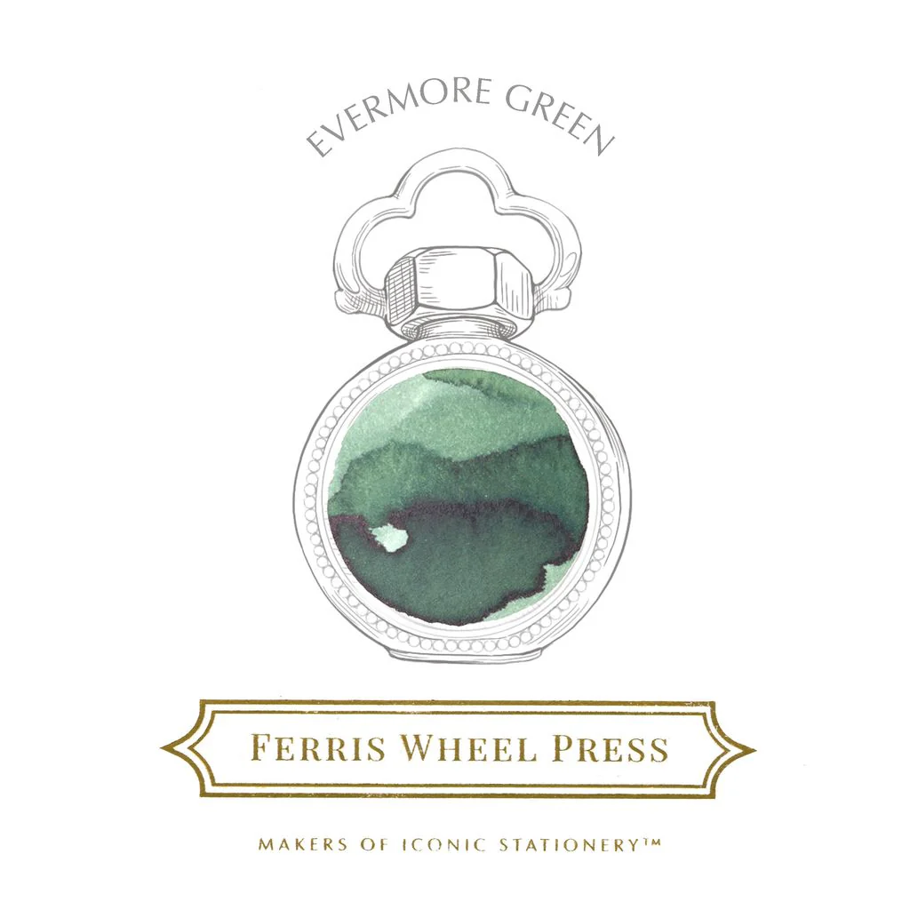 Ferris Wheel Press Bottled Ink in Evermore Green - Image 4