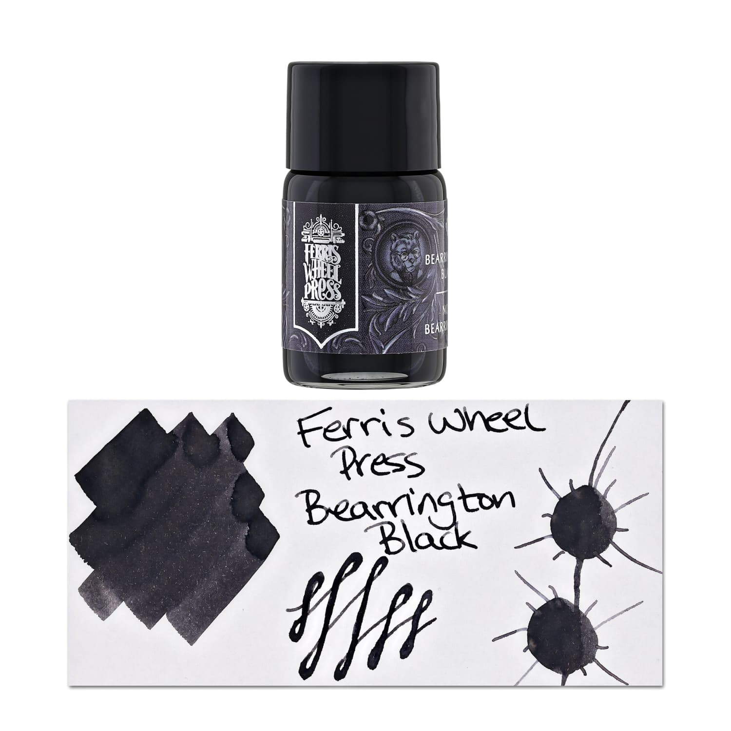 Ferris Wheel Press Bottled Ink Pot in Bearrington Black -10mL