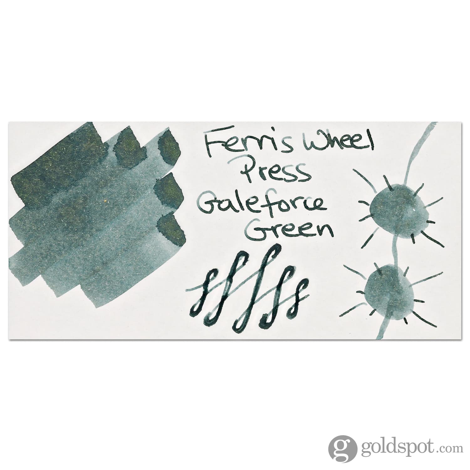 Ferris Wheel Press Bottled Ink Pot in Galeforce Green - 10mL - Image 2