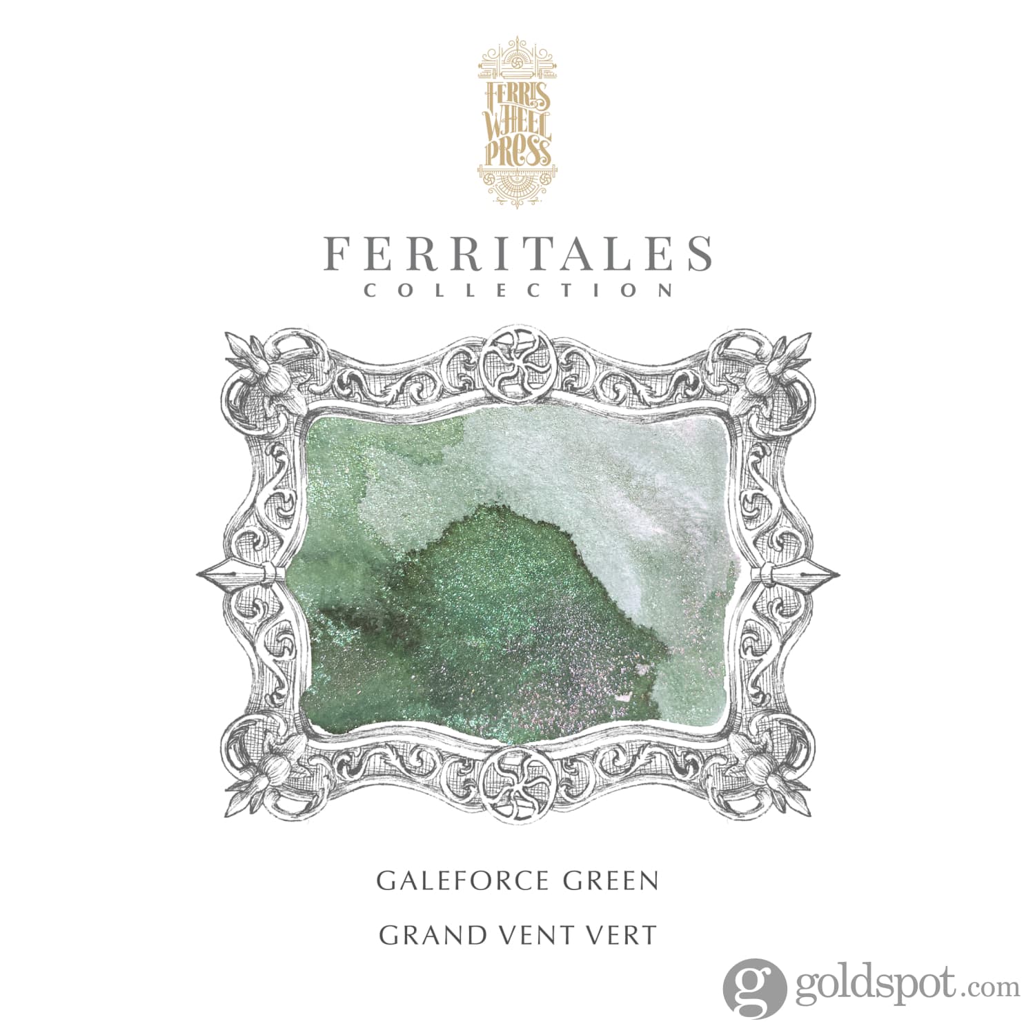 Ferris Wheel Press Bottled Ink Pot in Galeforce Green - 10mL - Image 4