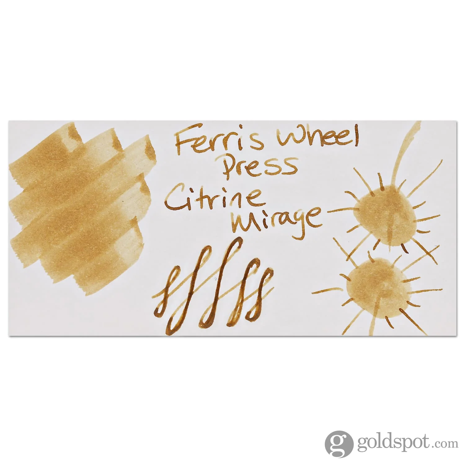 Ferris Wheel Press Shimmer Bottled Ink in Citrine Mirage - 20 mL - Image 2