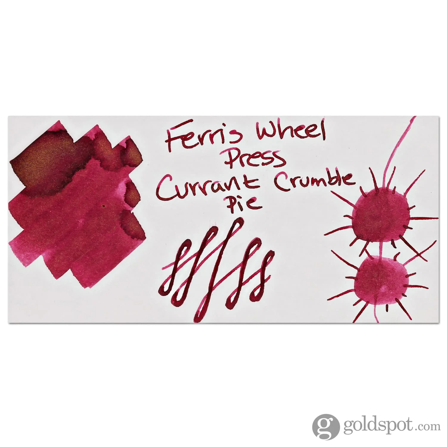 Ferris Wheel Press in Currant Crumble Pie Shimmer Bottled Ink - 38 mL - Image 2