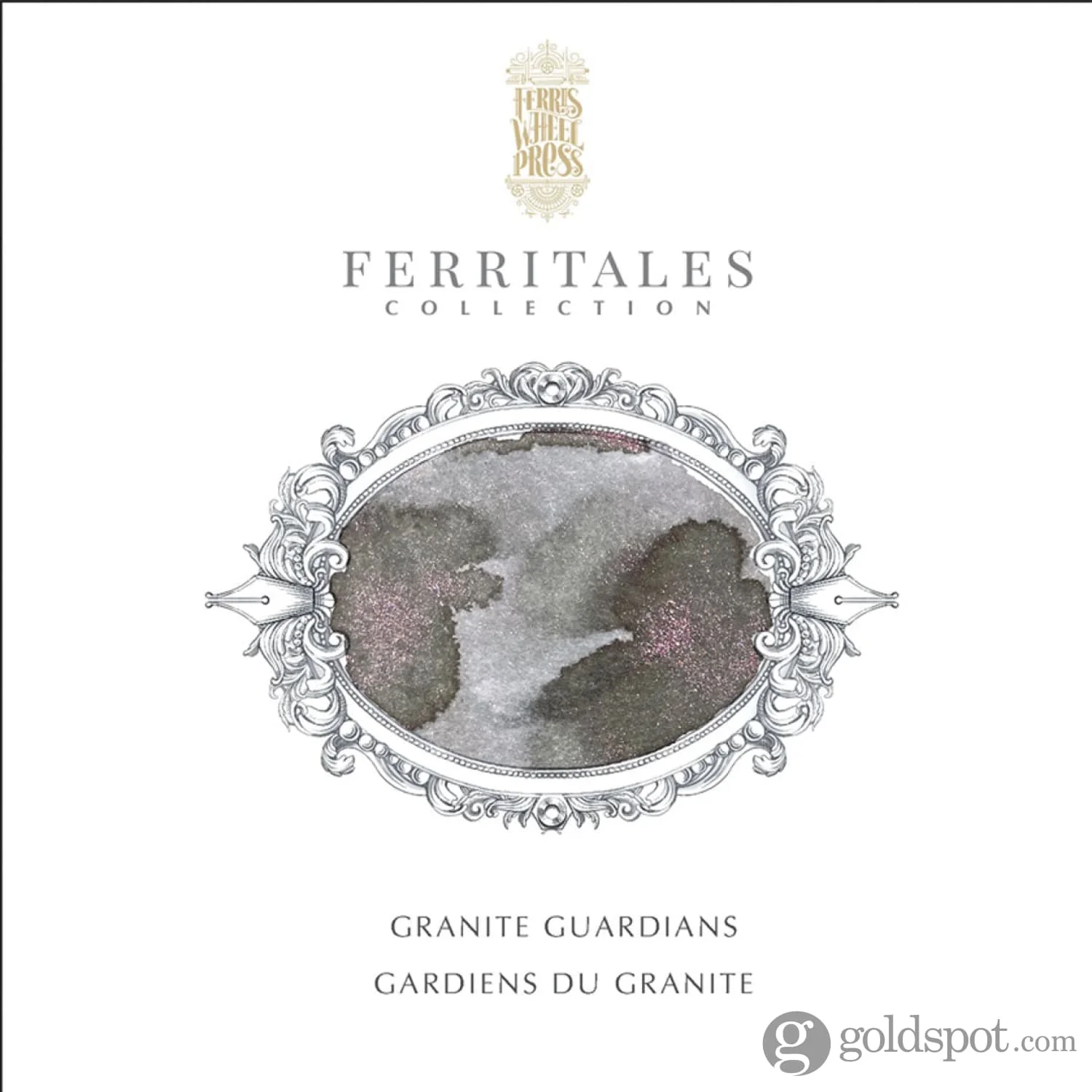 Ferris Wheel Press Bottled Ink Pot in Shimmer Granite Guardians - 10 mL - Image 2