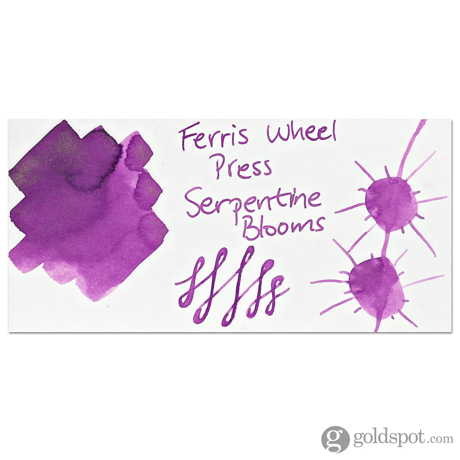 Ferris Wheel Press in Serpentine Blooms Shimmer Bottled Ink - 38 mL - Image 2