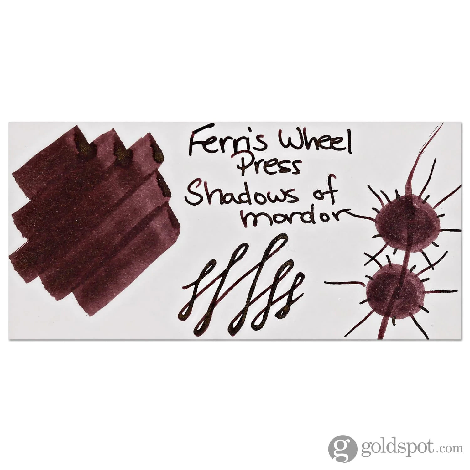 Ferris Wheel Press Lord of the Rings Bottled Ink in Shadow of Mordor - 28 mL - Image 2