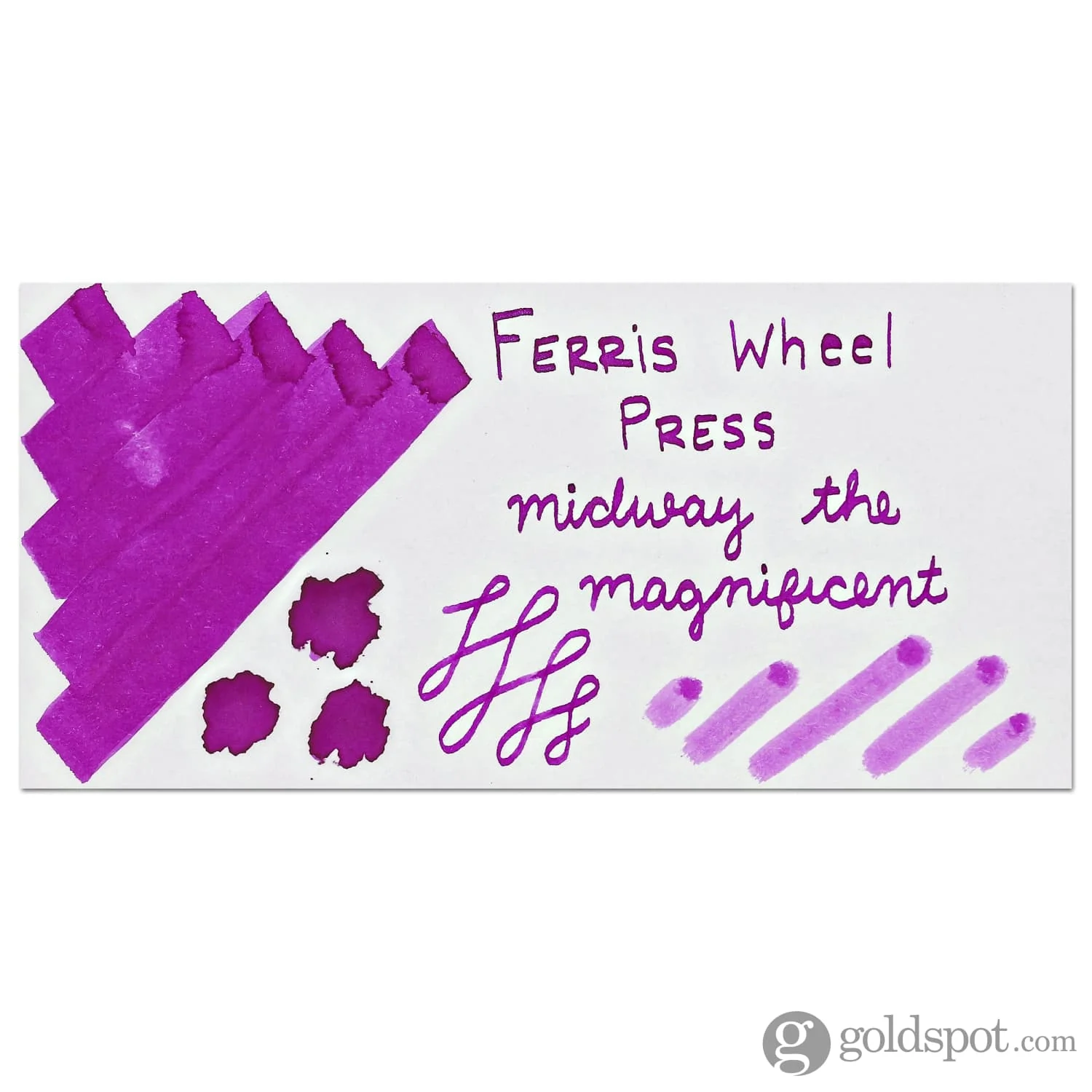Ferris Wheel Press Midway the Magnificent Shimmer Bottle Ink - 38 mL - Image 2