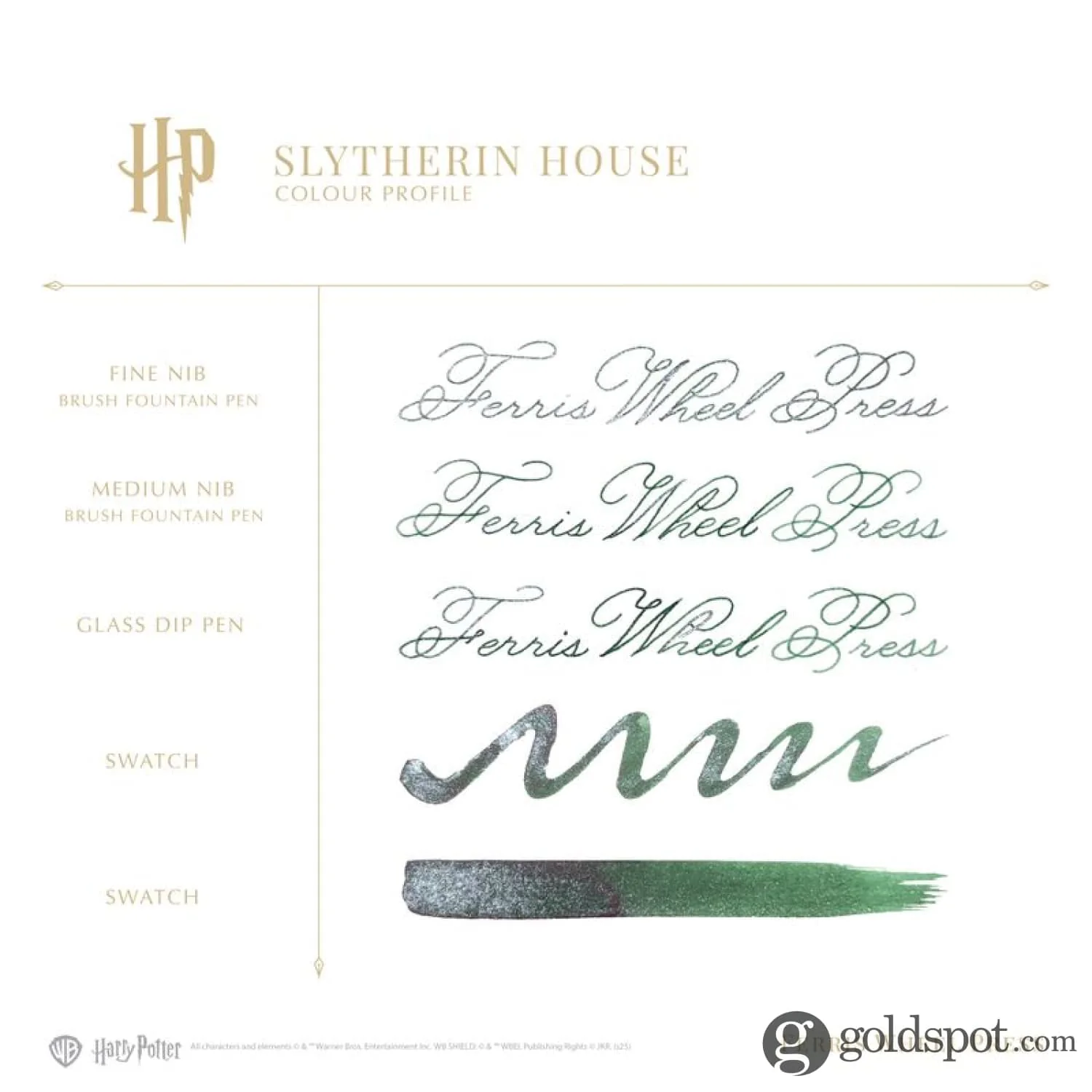 Ferris Wheel Press x Harry Potter Themed Dabbler Pen & Ink Set in Slytherin - Image 7