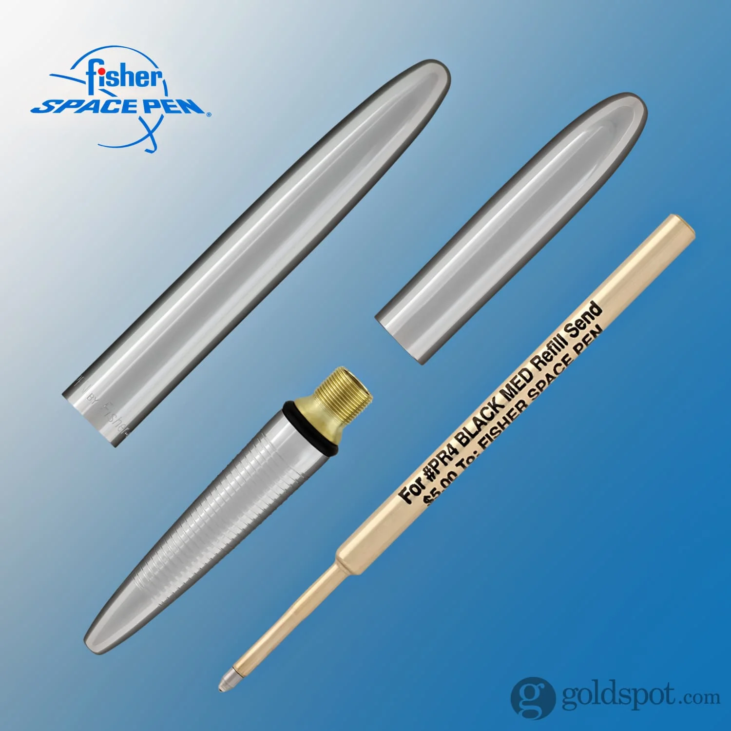 Fisher Space Pen Bullet Ballpoint Pen in Chrome - Image 3